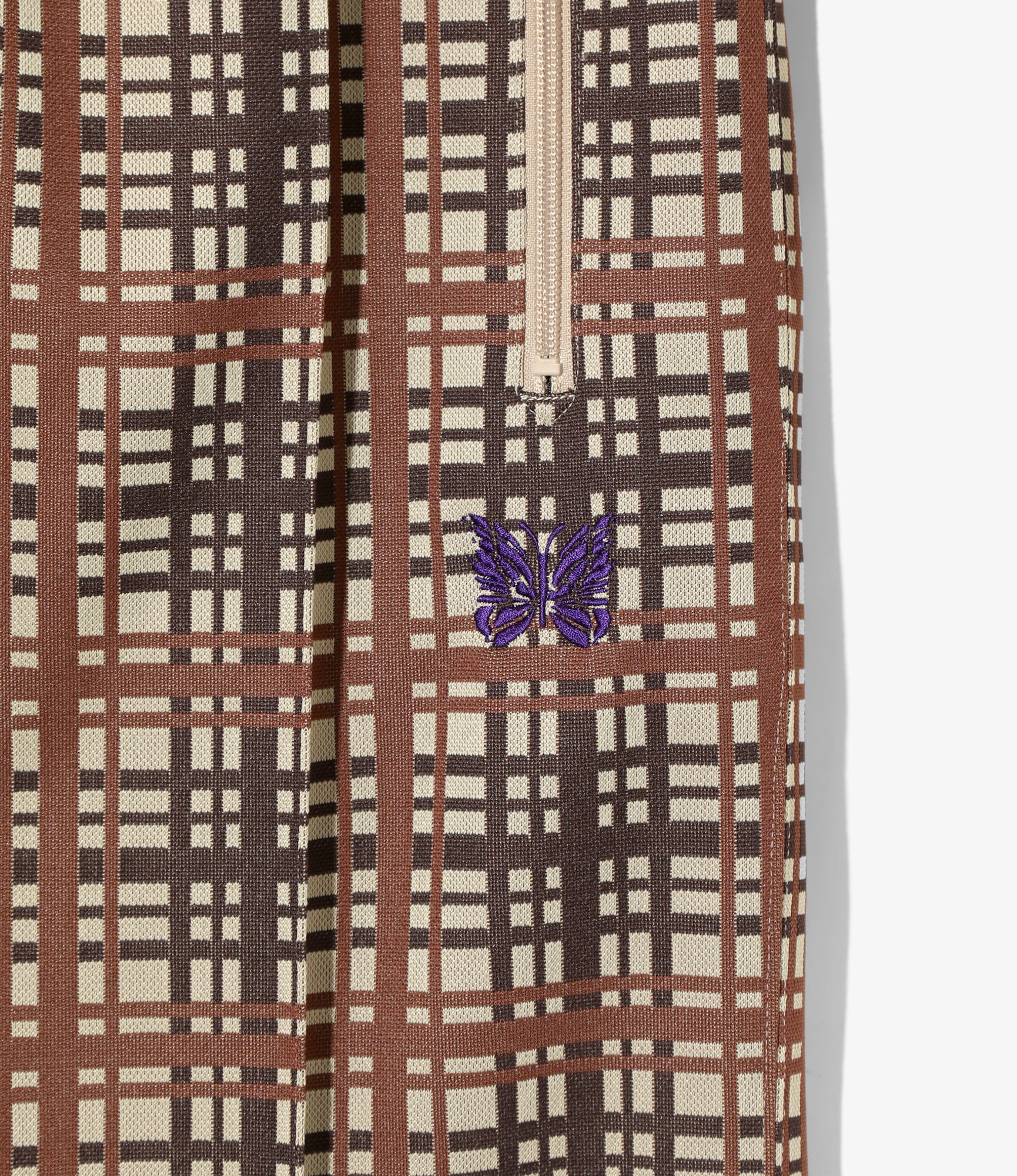 Track Pant – Taupe Plaid Jacquard