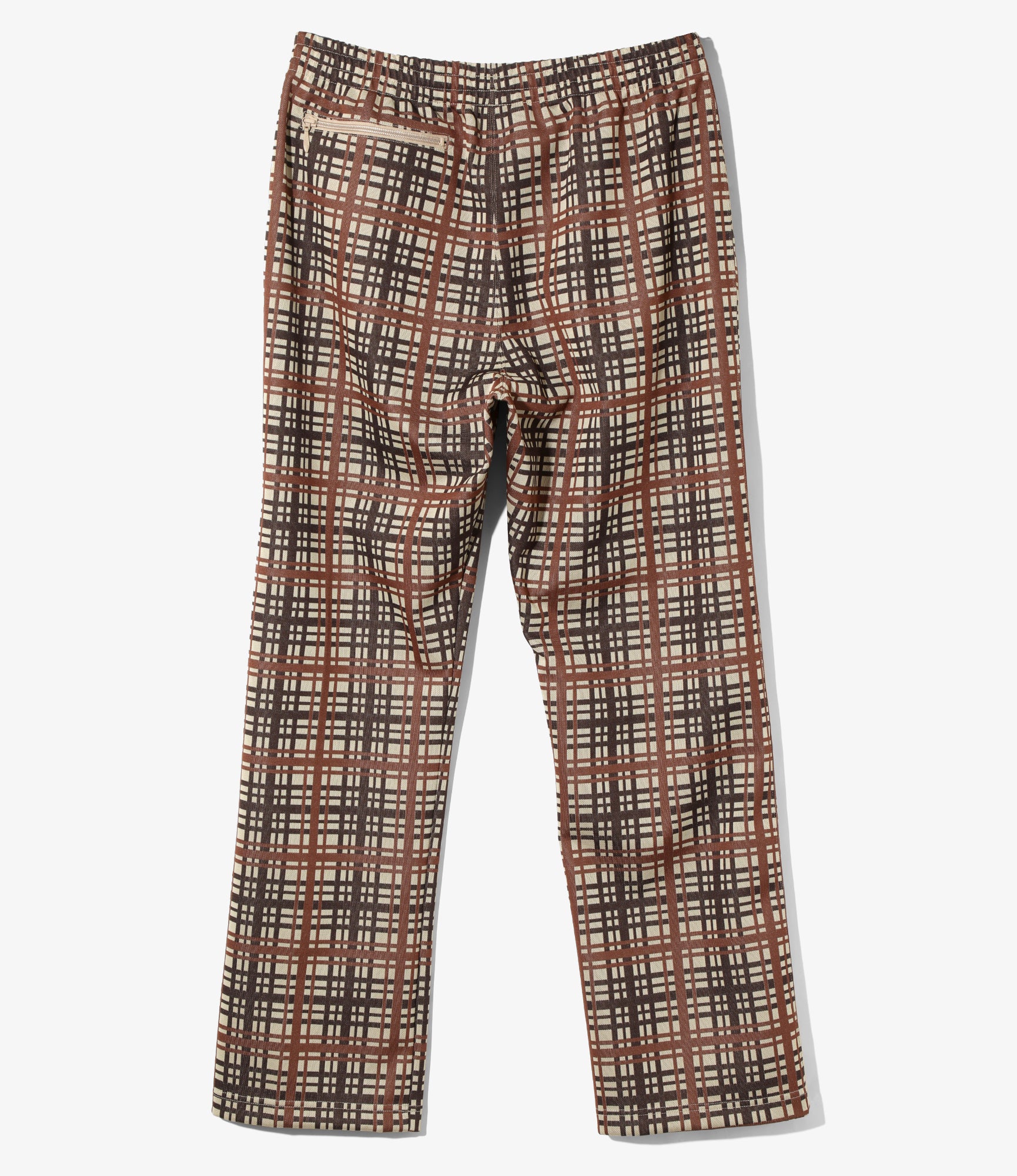 Track Pant – Taupe Plaid Jacquard