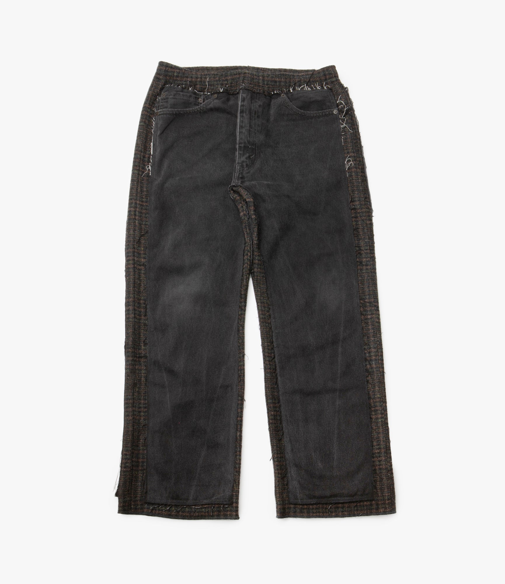 Covered Pant – Black Denim / Glen Plaid Wool