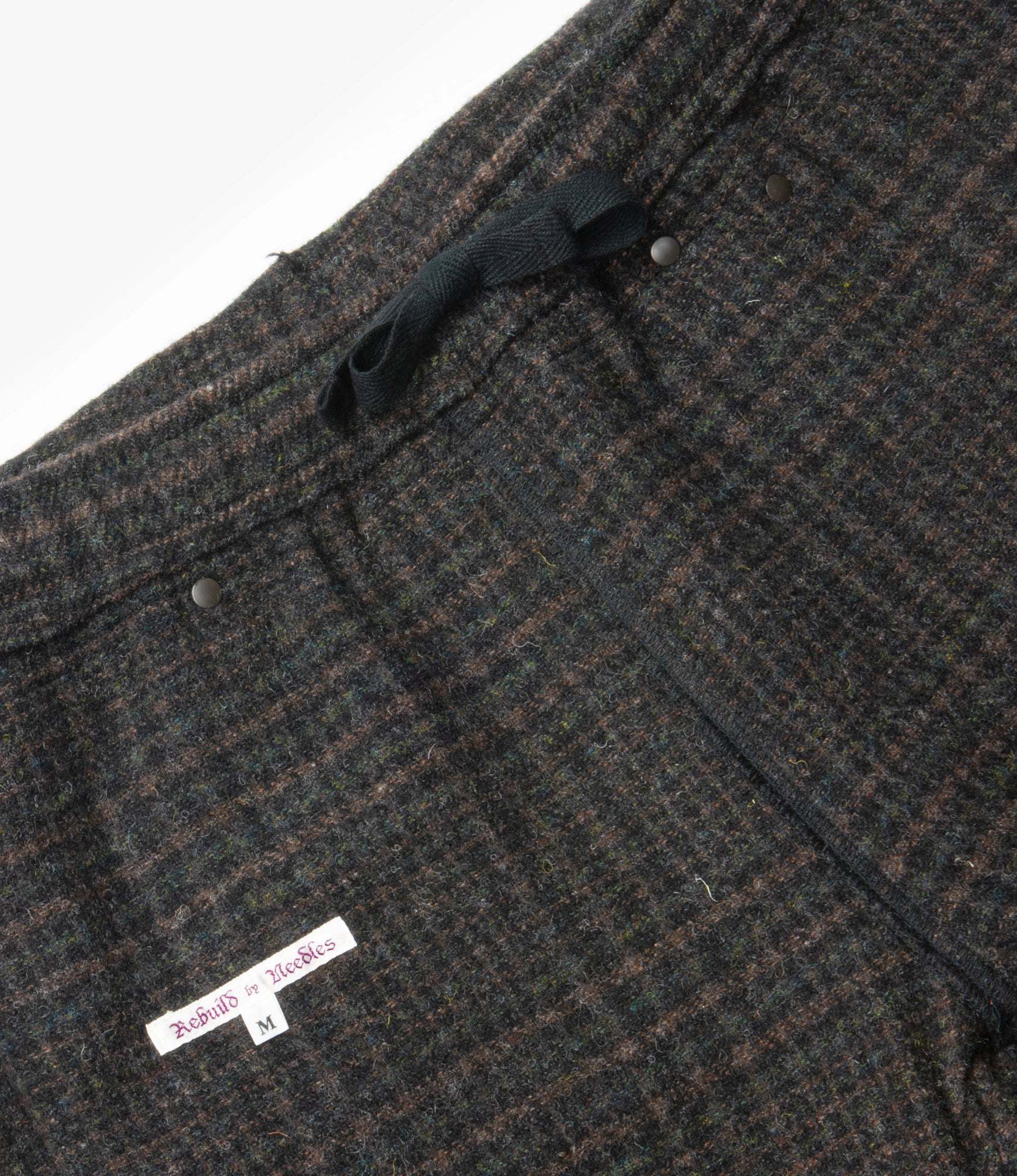 Covered Pant – Black Denim / Glen Plaid Wool
