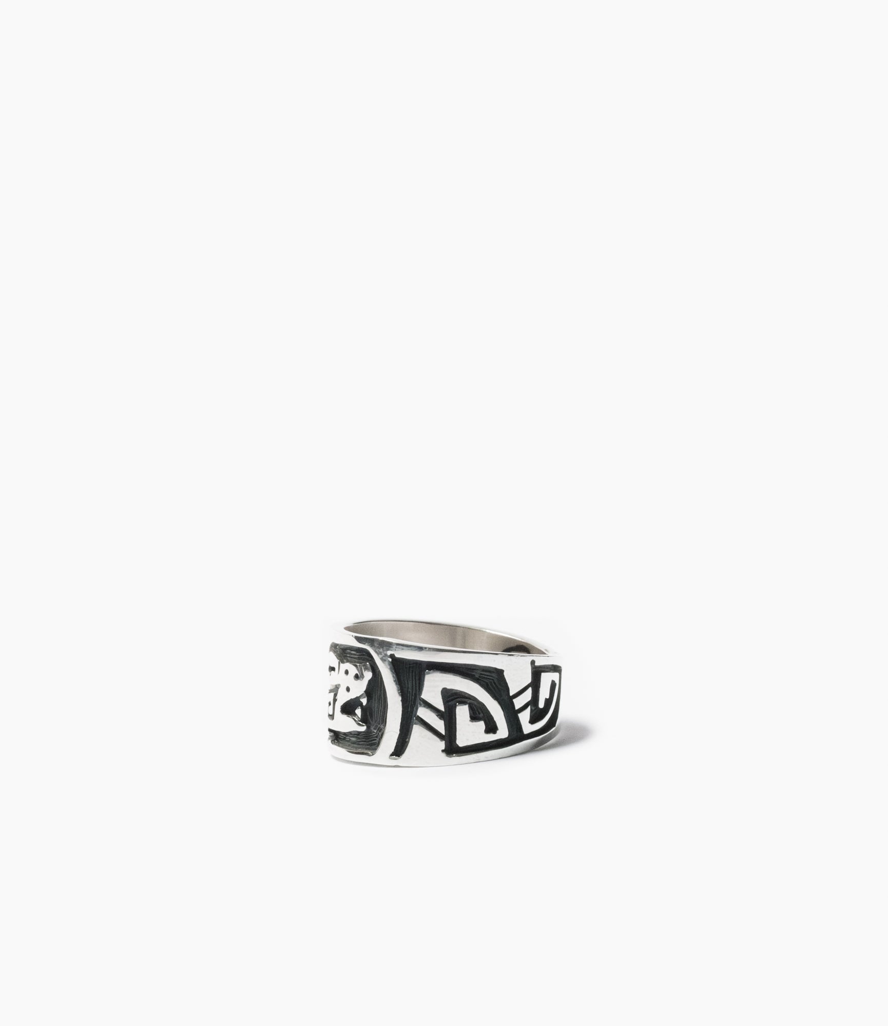 Hopi Wolf Ring – Sterling Silver