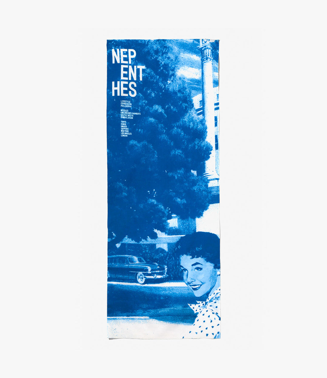 Tenugui – 'Woman in Town' Print