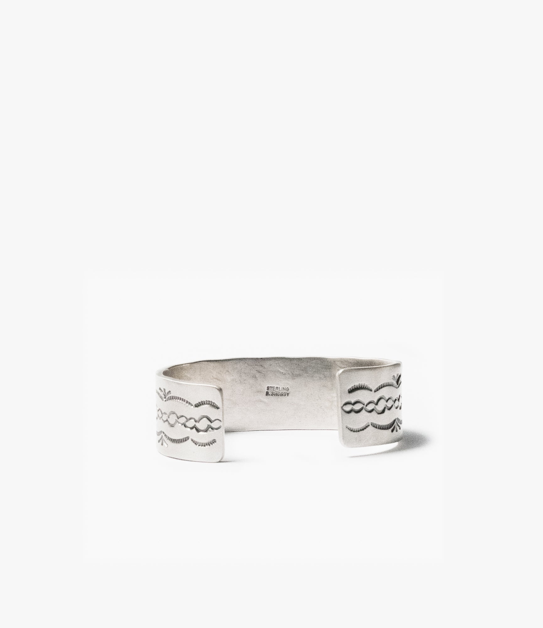 Large Navajo Cuff One – Sterling Silver