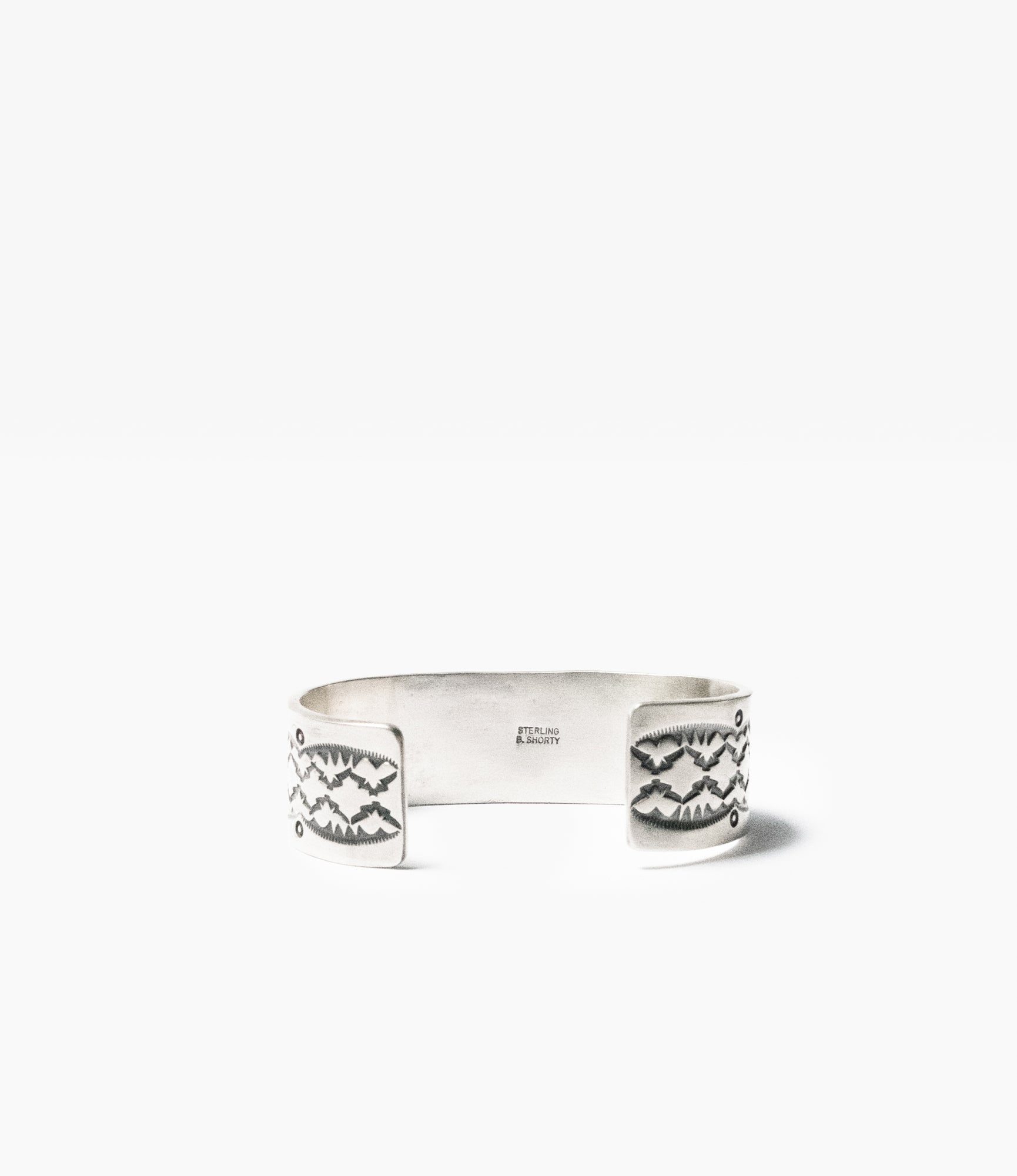 Large Navajo Cuff Two – Sterling Silver