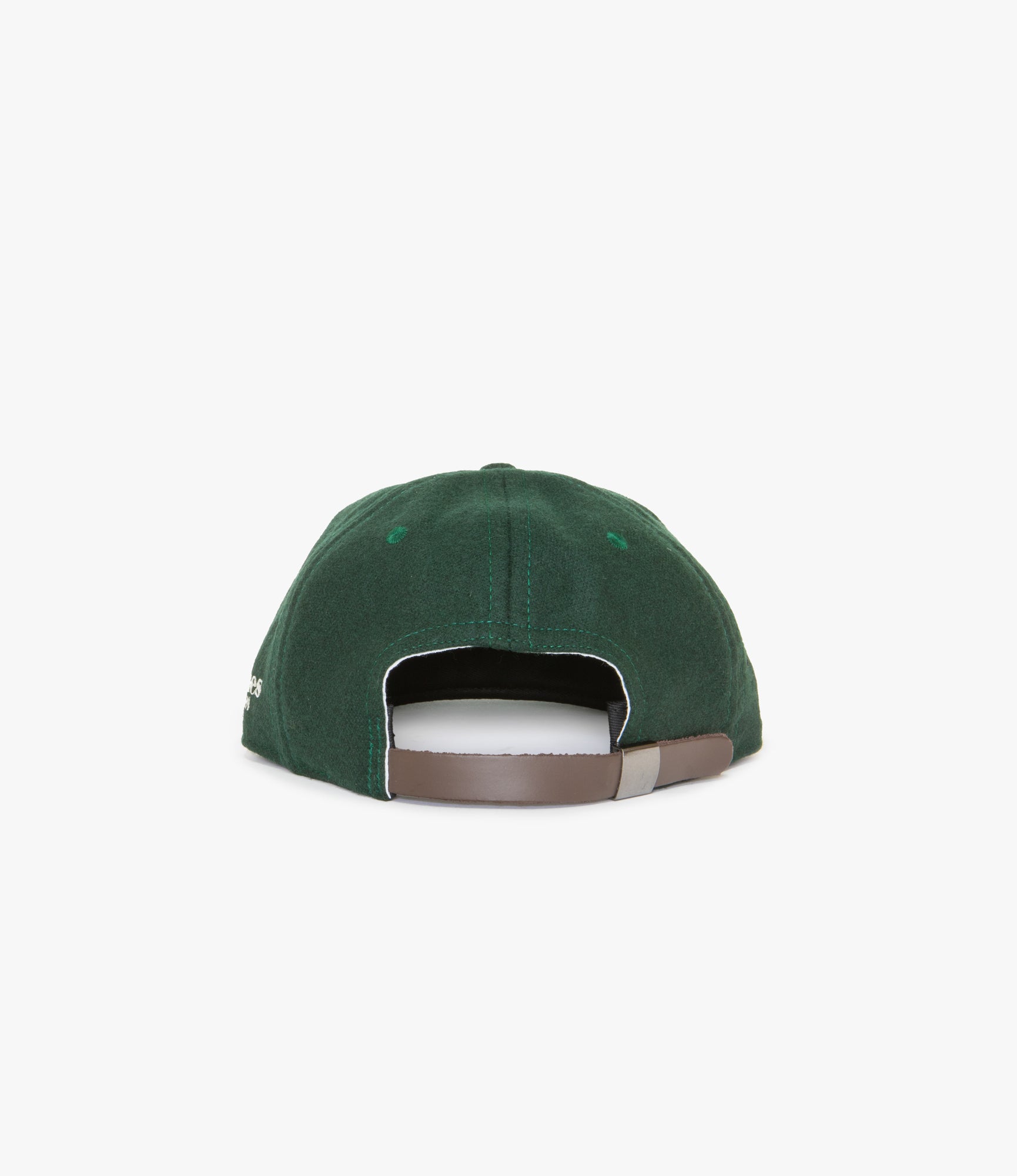Baseball Cap – Bottle Green / Cream Wool