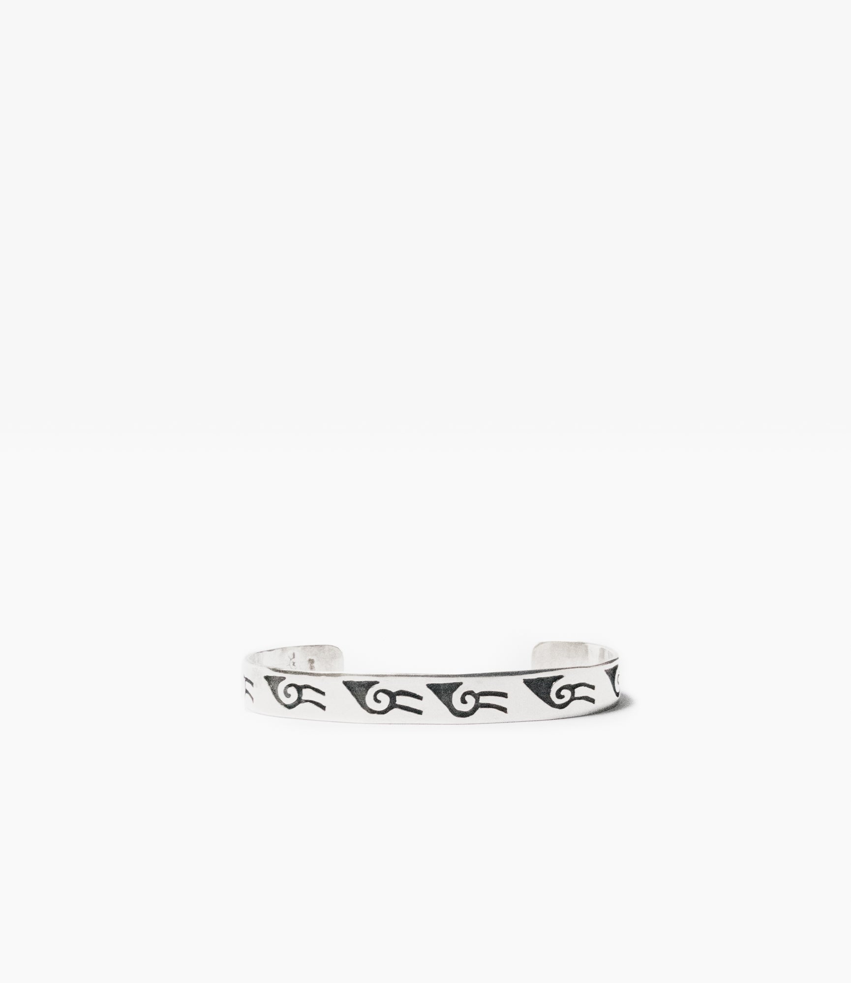 Narrow Hopi Cuff One – Sterling Silver