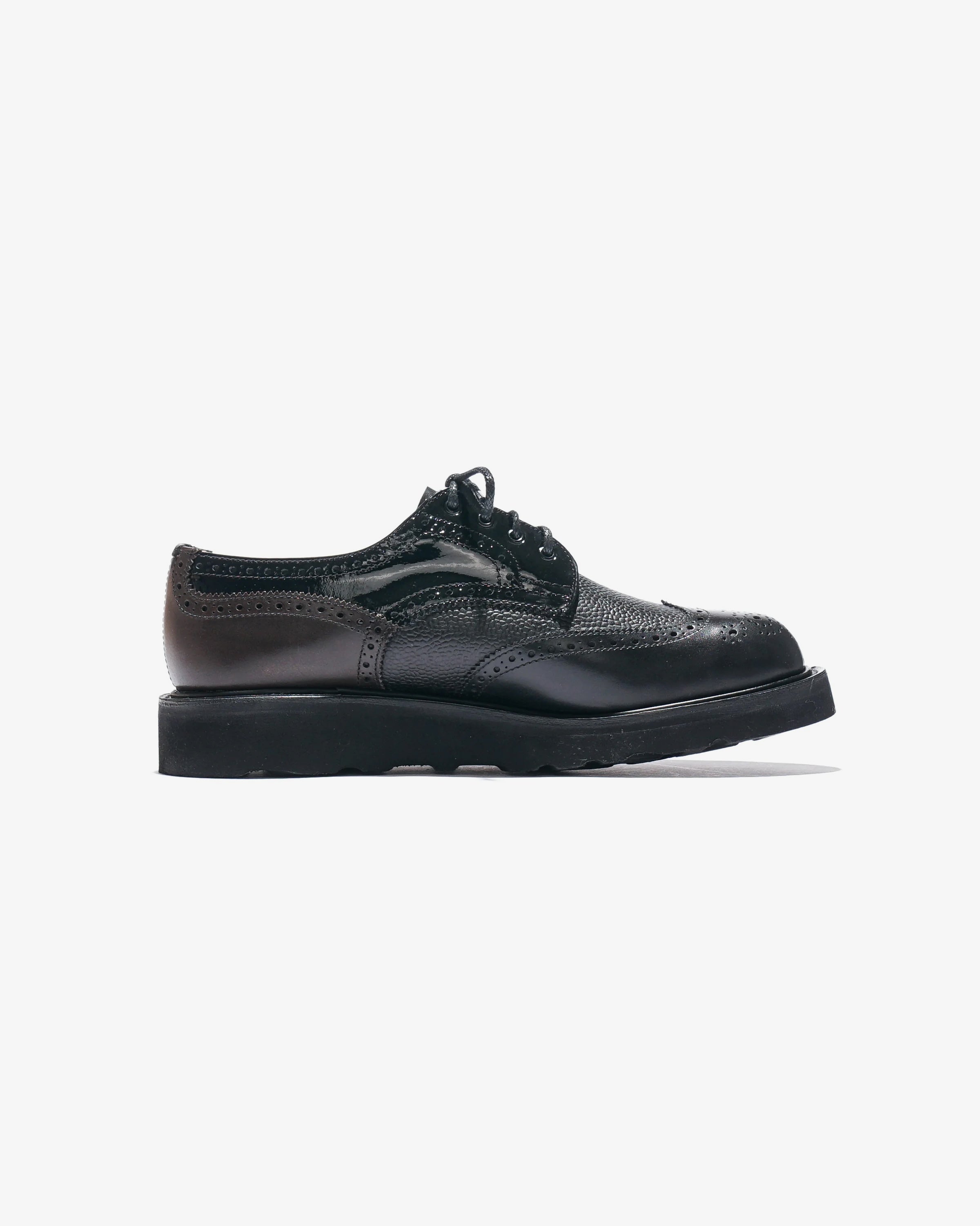 Tricker's x Nepenthes Multi-Tone Derby - Moreflex Sole - Black – Tricker's x Nepenthes – Nepenthes London