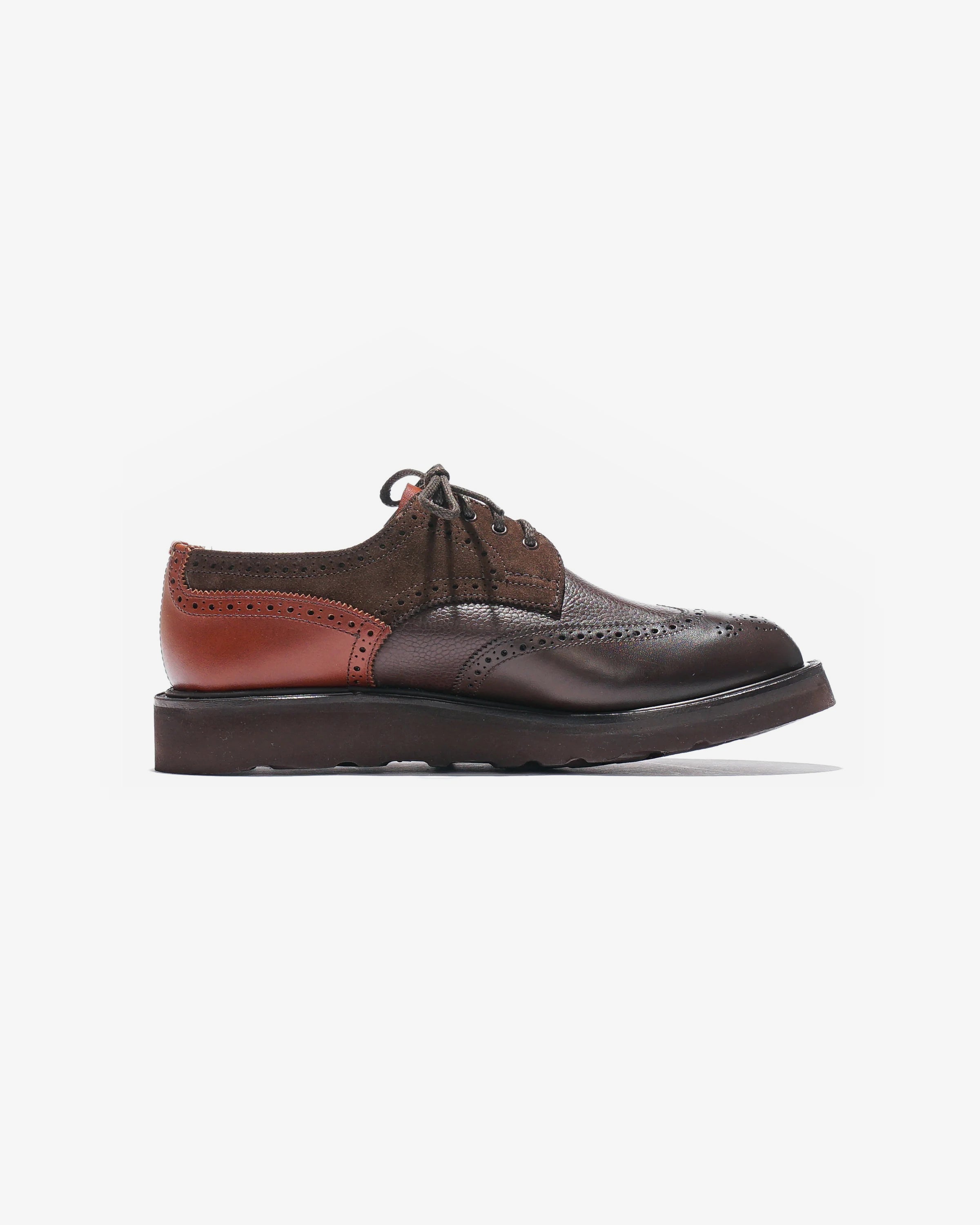 Tricker's x Nepenthes Multi-Tone Derby - Moreflex Sole - Brown – Tricker's x Nepenthes – Nepenthes London