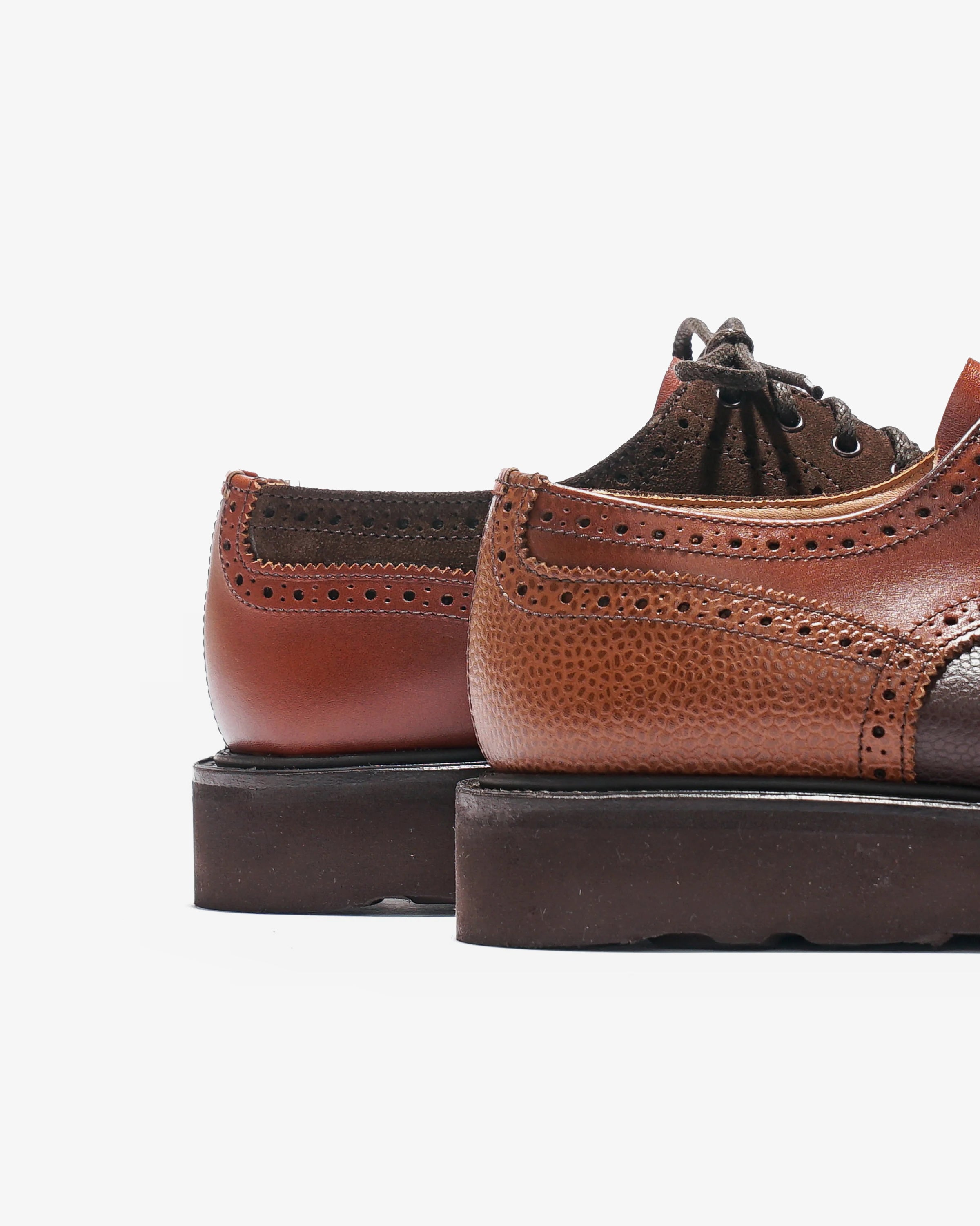 Tricker's x Nepenthes Multi-Tone Derby - Moreflex Sole - Brown – Tricker's x Nepenthes – Nepenthes London