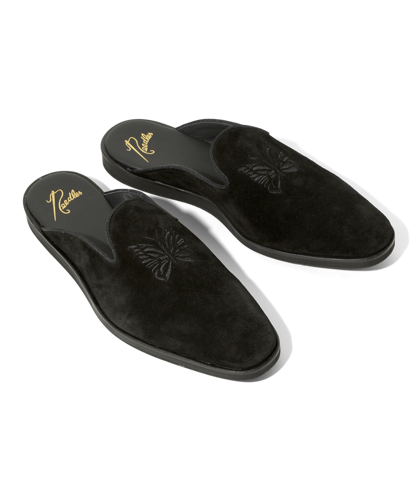 Needles Papillon Emb Slip-In - Black Suede – Needles – Nepenthes London