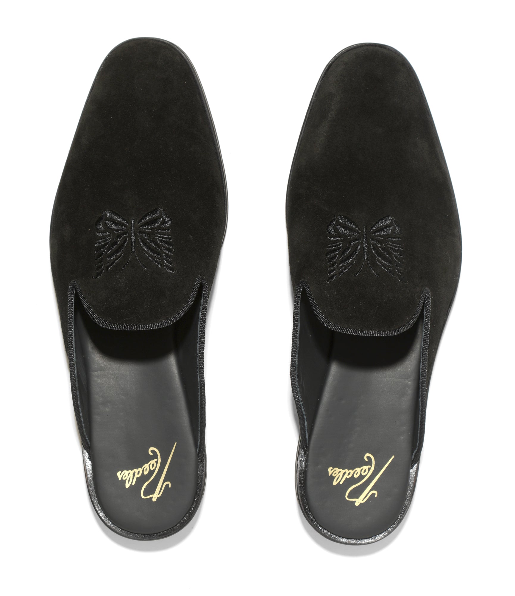 Needles Papillon Emb Slip-In - Black Suede – Needles – Nepenthes London