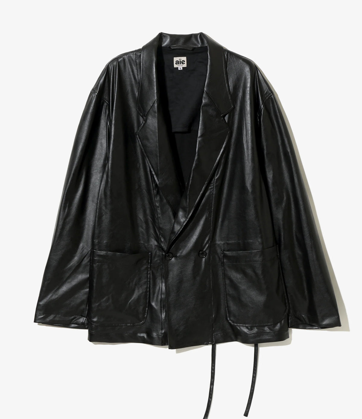 AIE EZ Jacket - Synthetic Leather - Black | Nepenthes London