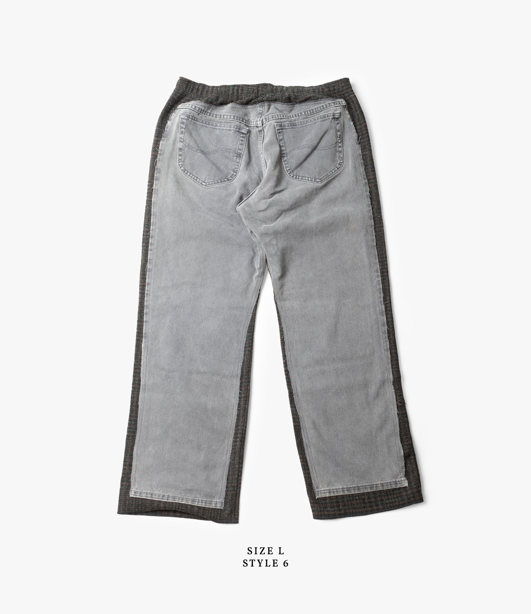 Covered Pant – Black Denim / Glen Plaid Wool