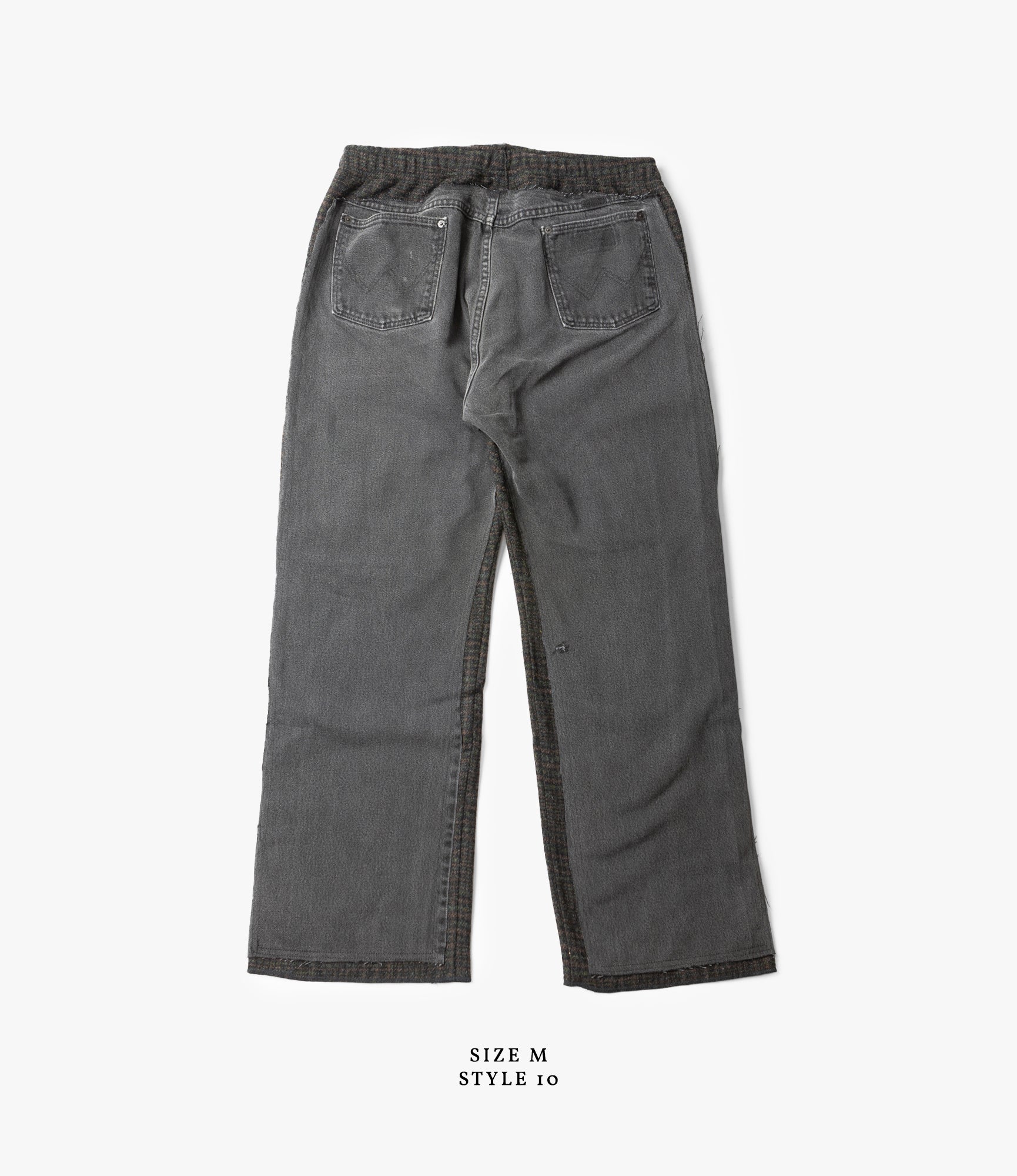 Covered Pant – Black Denim / Glen Plaid Wool