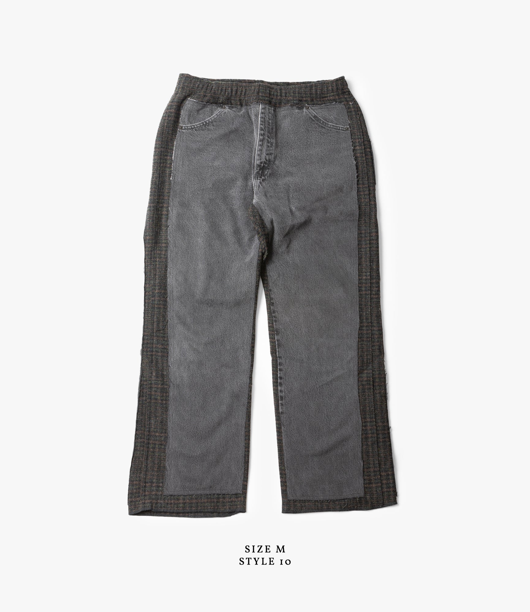 Covered Pant – Black Denim / Glen Plaid Wool