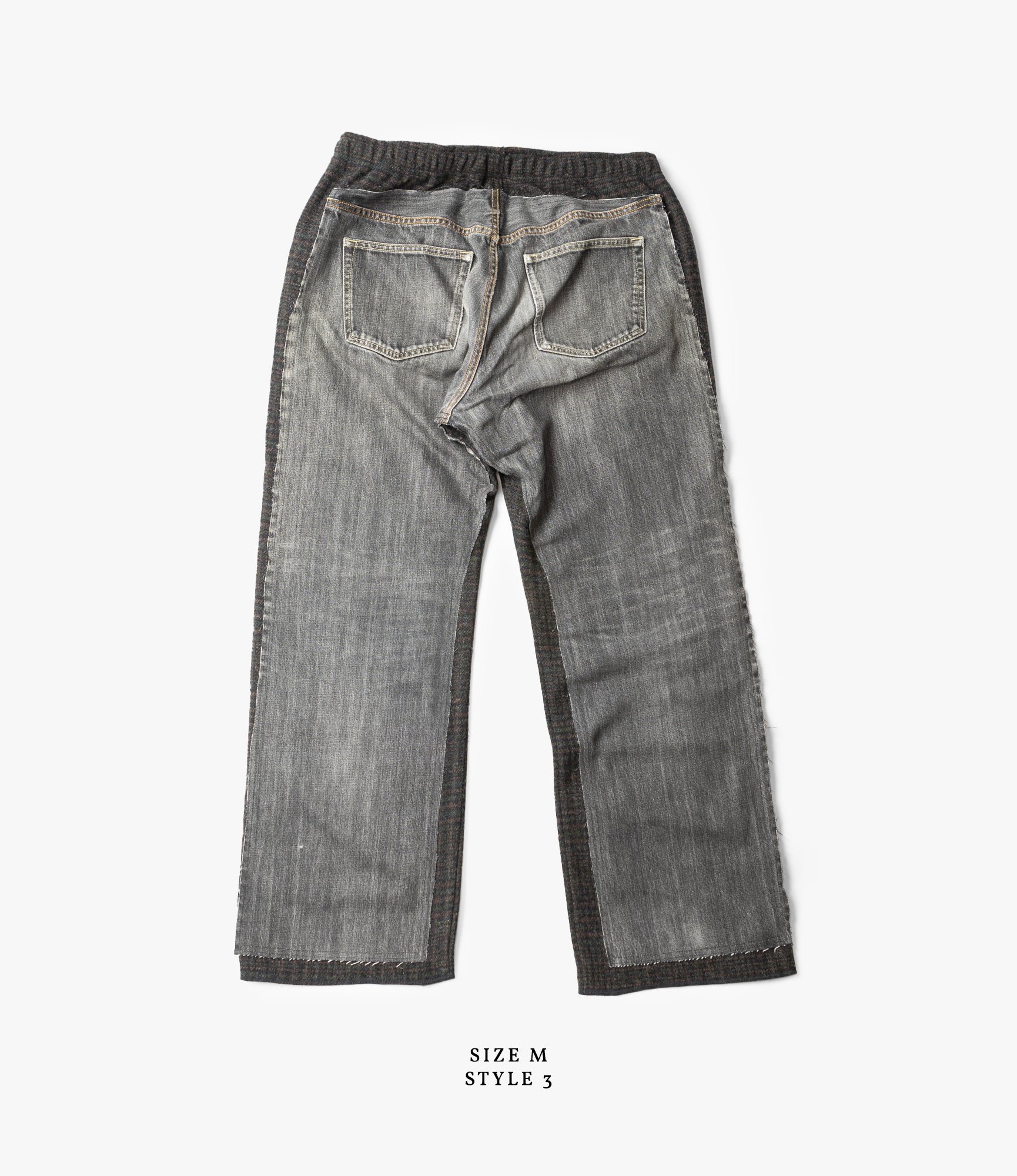 Covered Pant – Black Denim / Glen Plaid Wool