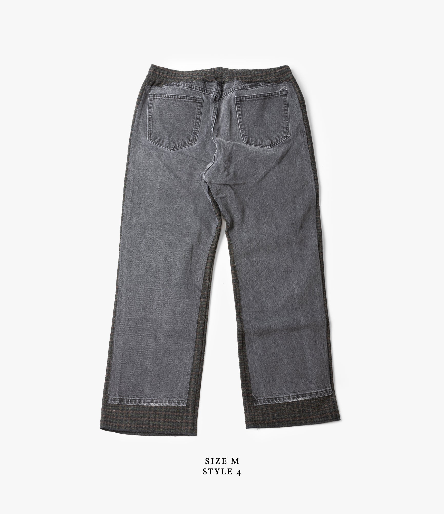 Covered Pant – Black Denim / Glen Plaid Wool