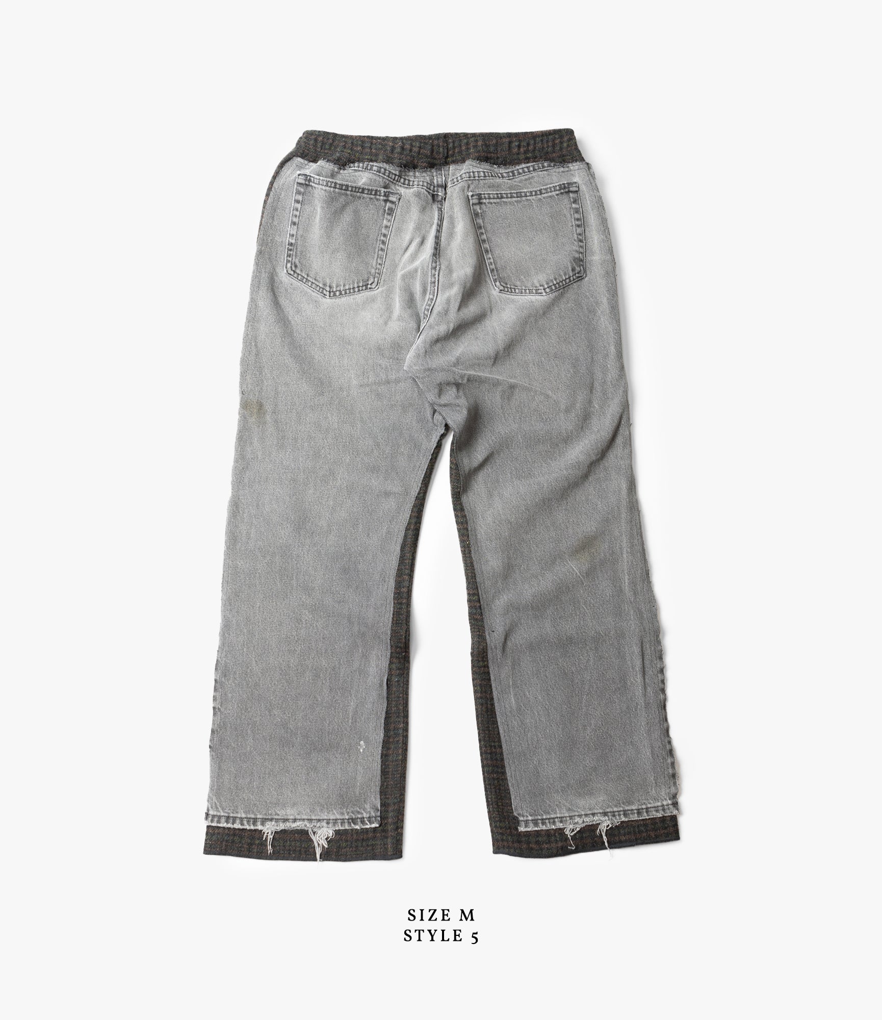 Covered Pant – Black Denim / Glen Plaid Wool
