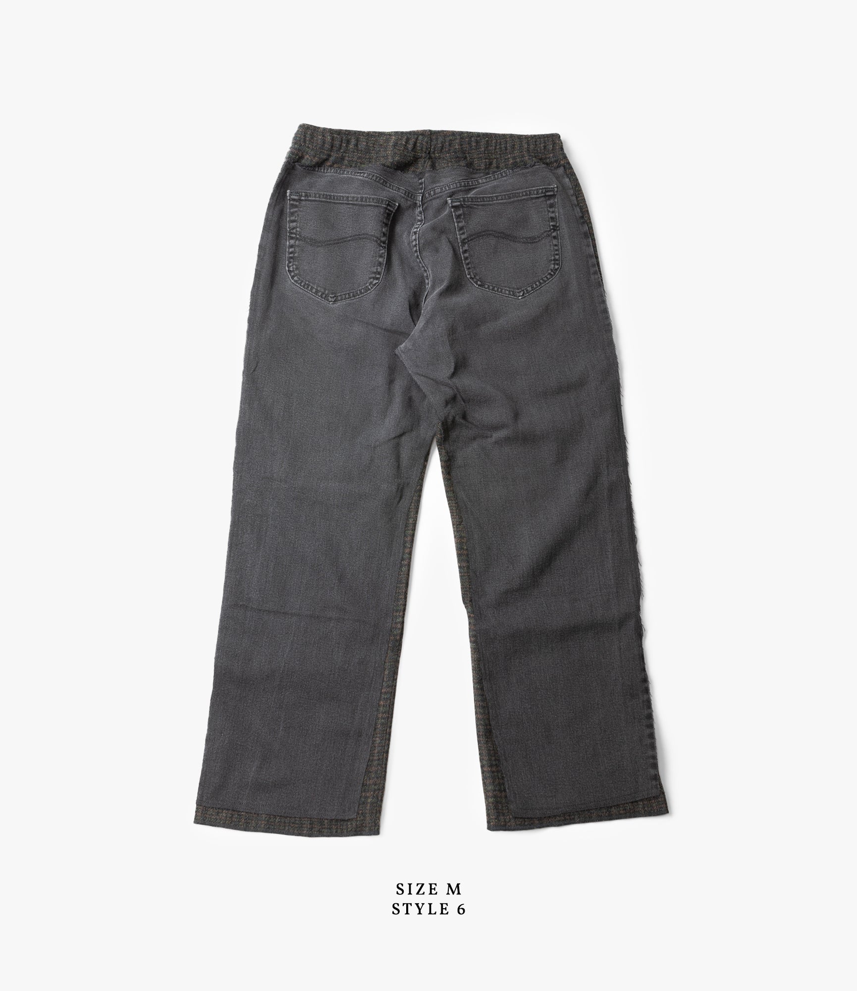 Covered Pant – Black Denim / Glen Plaid Wool