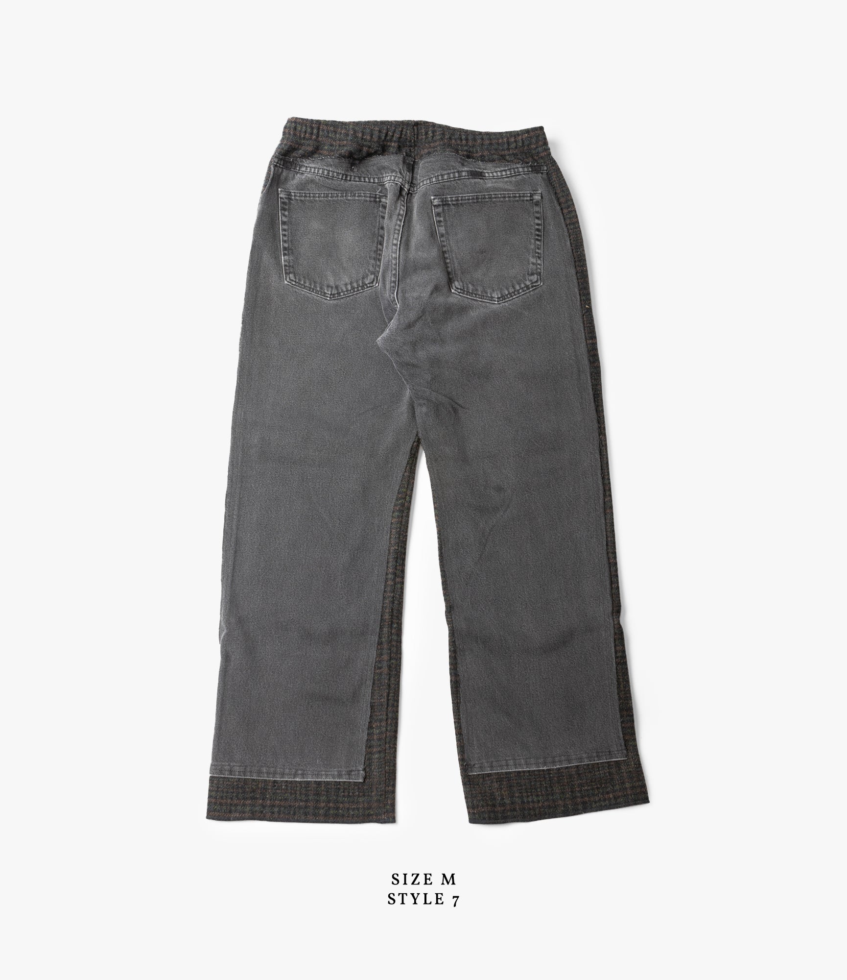Covered Pant – Black Denim / Glen Plaid Wool