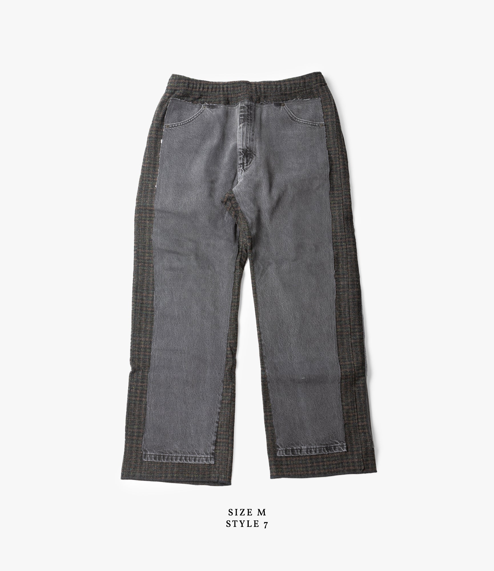 Covered Pant – Black Denim / Glen Plaid Wool