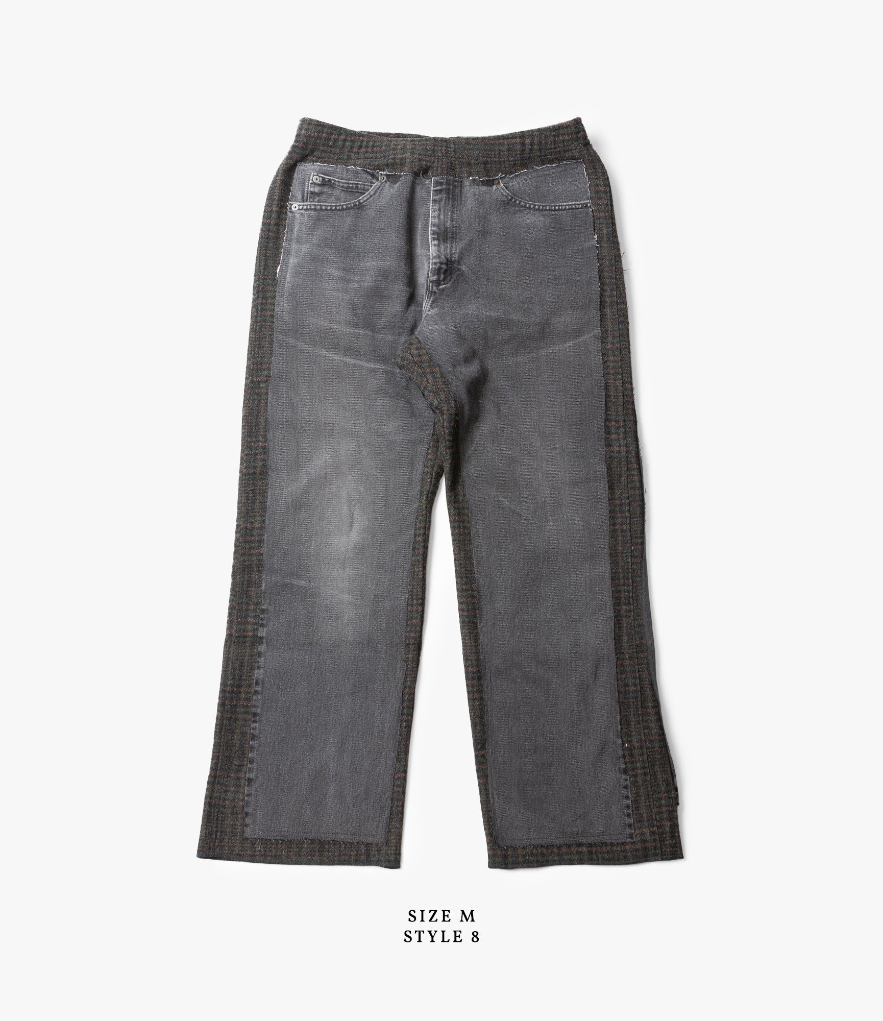 Covered Pant – Black Denim / Glen Plaid Wool
