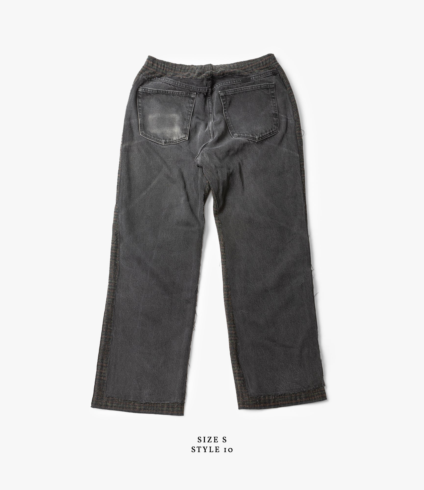 Covered Pant – Black Denim / Glen Plaid Wool