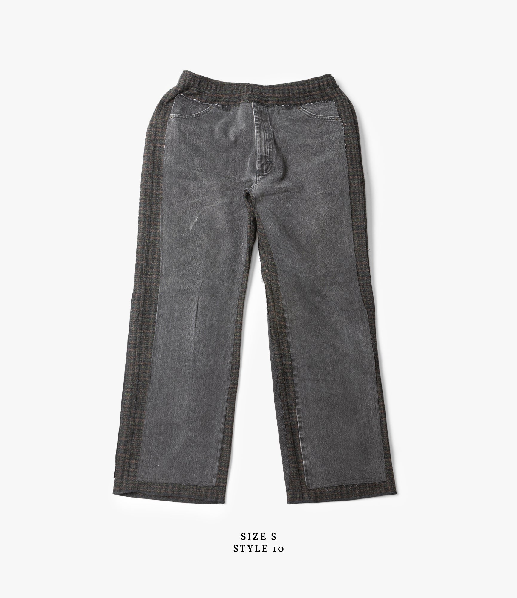 Covered Pant – Black Denim / Glen Plaid Wool