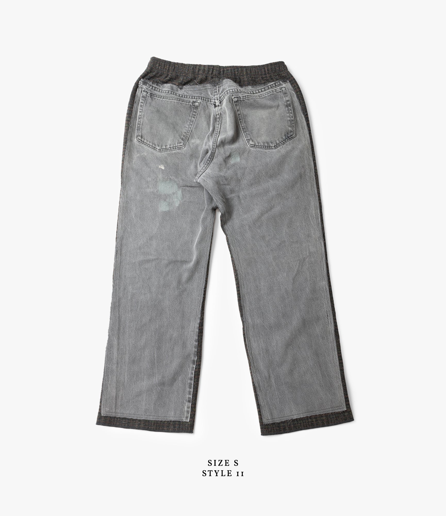 Covered Pant – Black Denim / Glen Plaid Wool