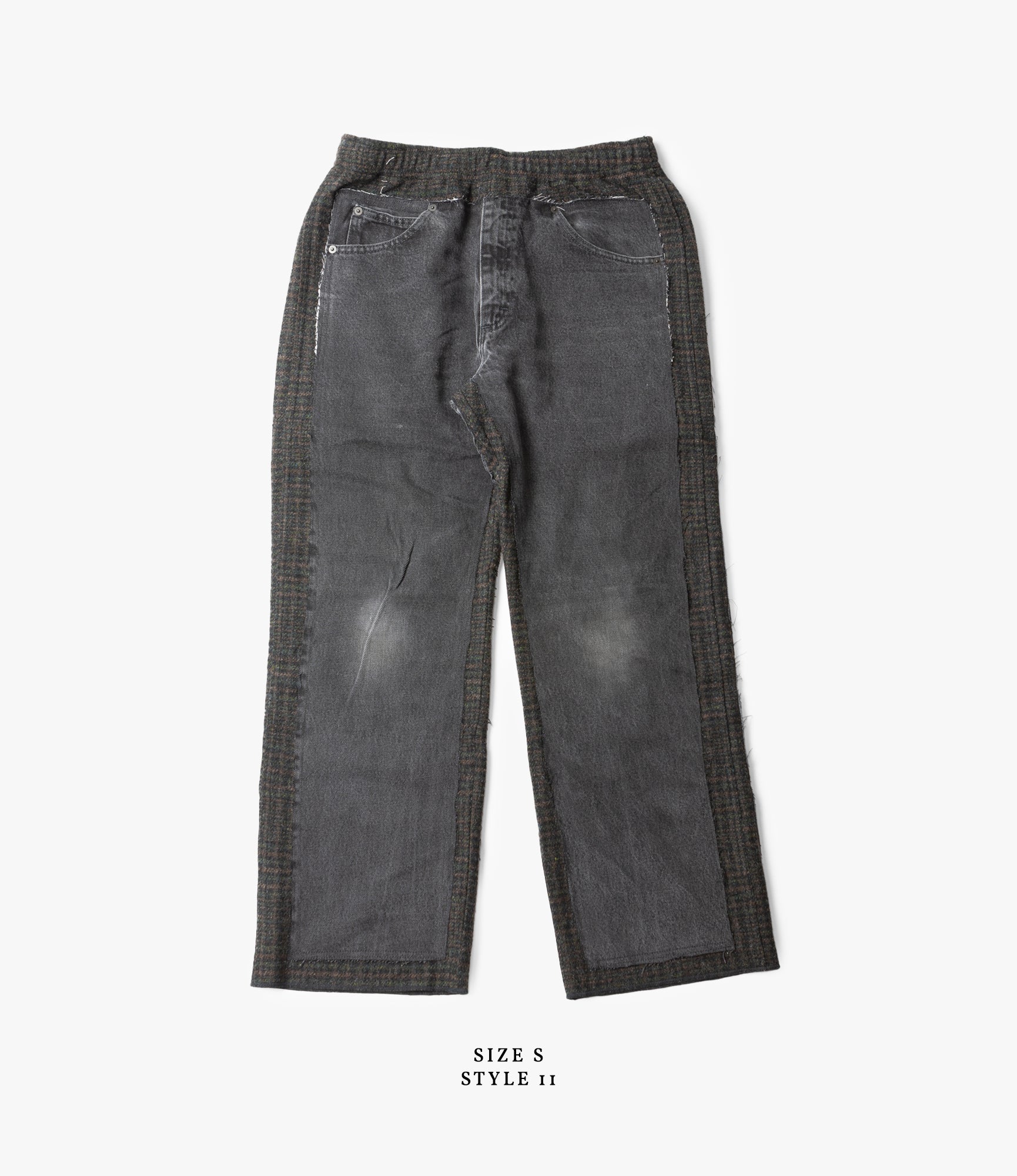 Covered Pant – Black Denim / Glen Plaid Wool