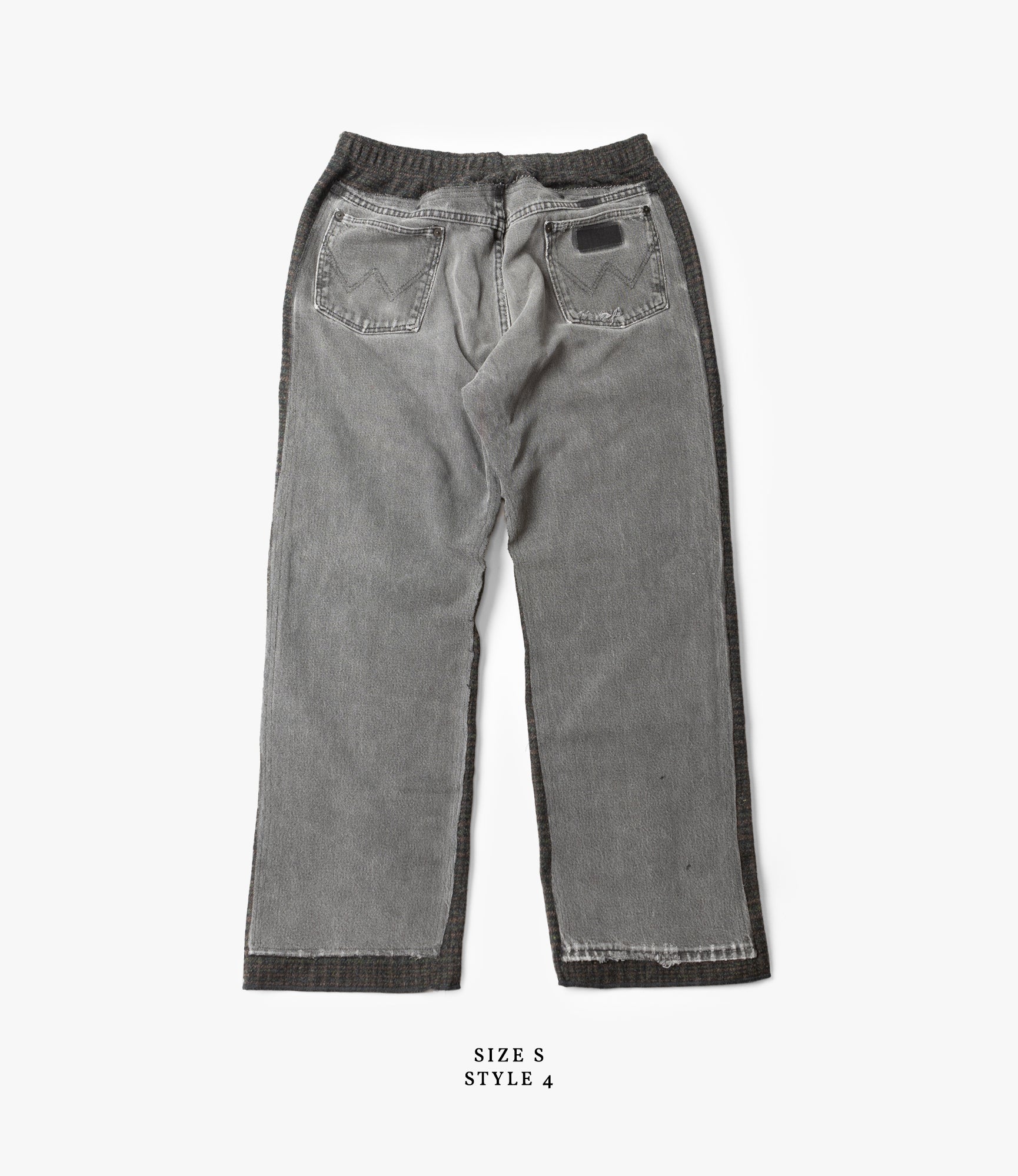 Covered Pant – Black Denim / Glen Plaid Wool