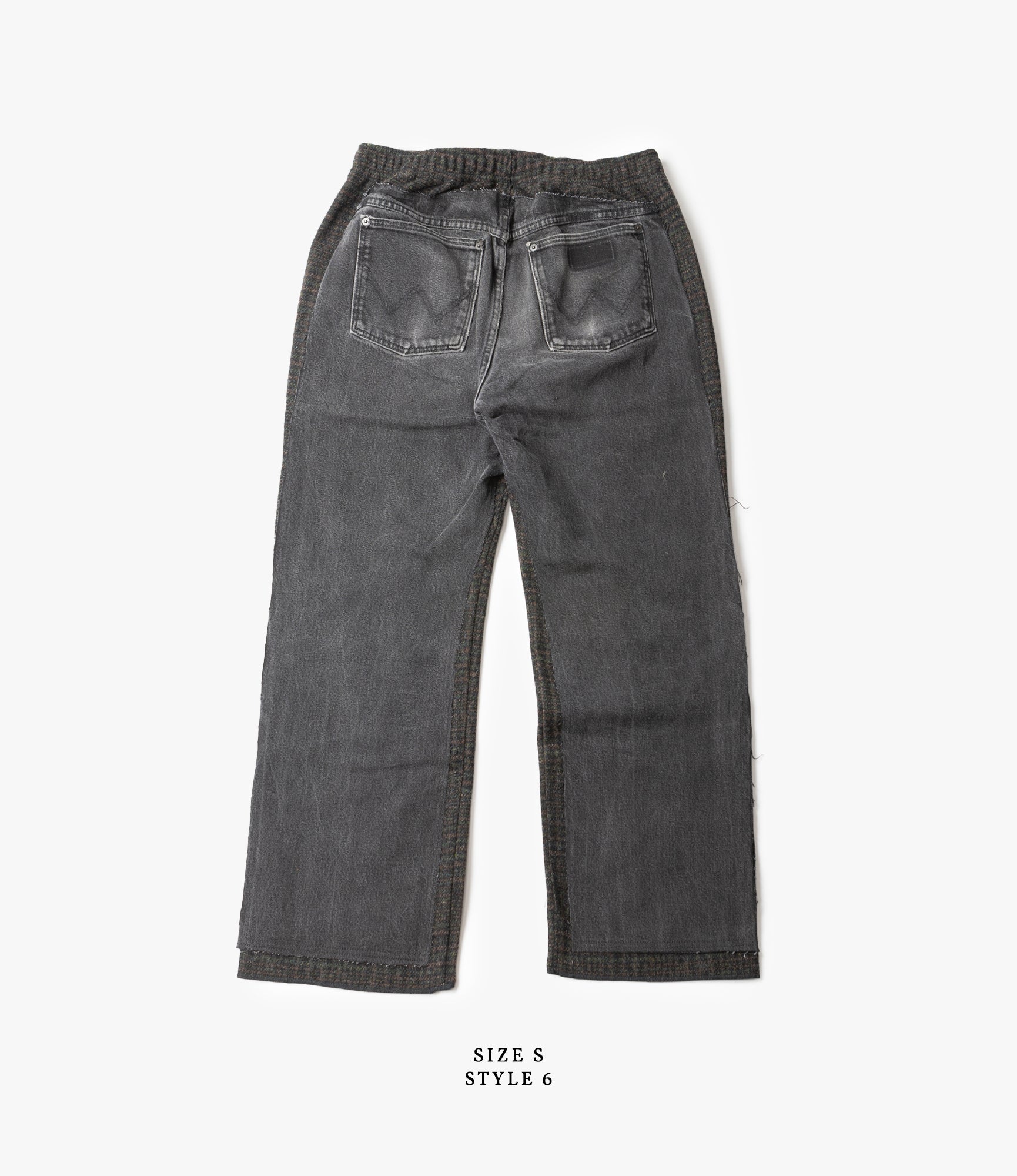 Covered Pant – Black Denim / Glen Plaid Wool