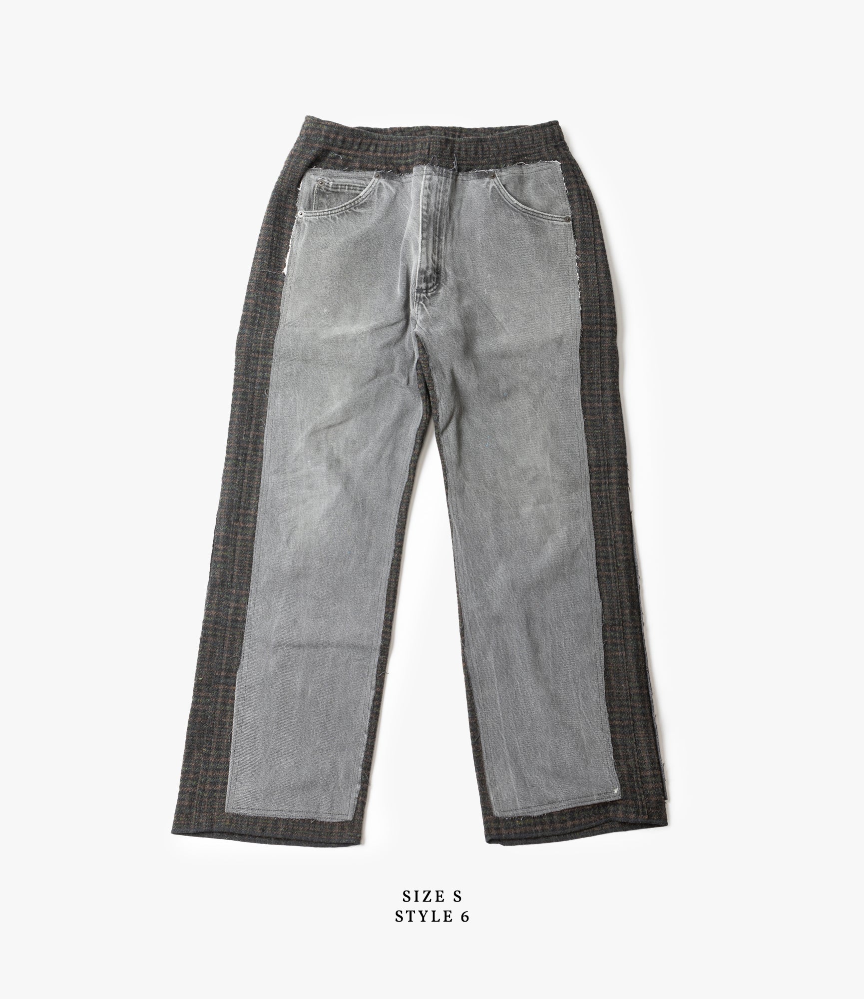 Covered Pant – Black Denim / Glen Plaid Wool