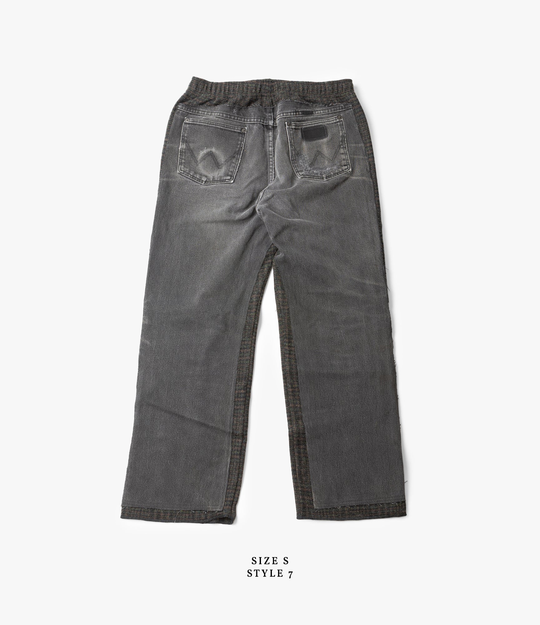 Covered Pant – Black Denim / Glen Plaid Wool