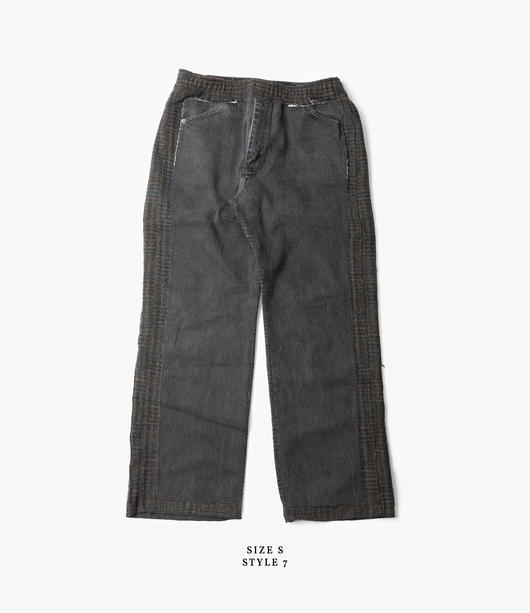 Covered Pant – Black Denim / Glen Plaid Wool