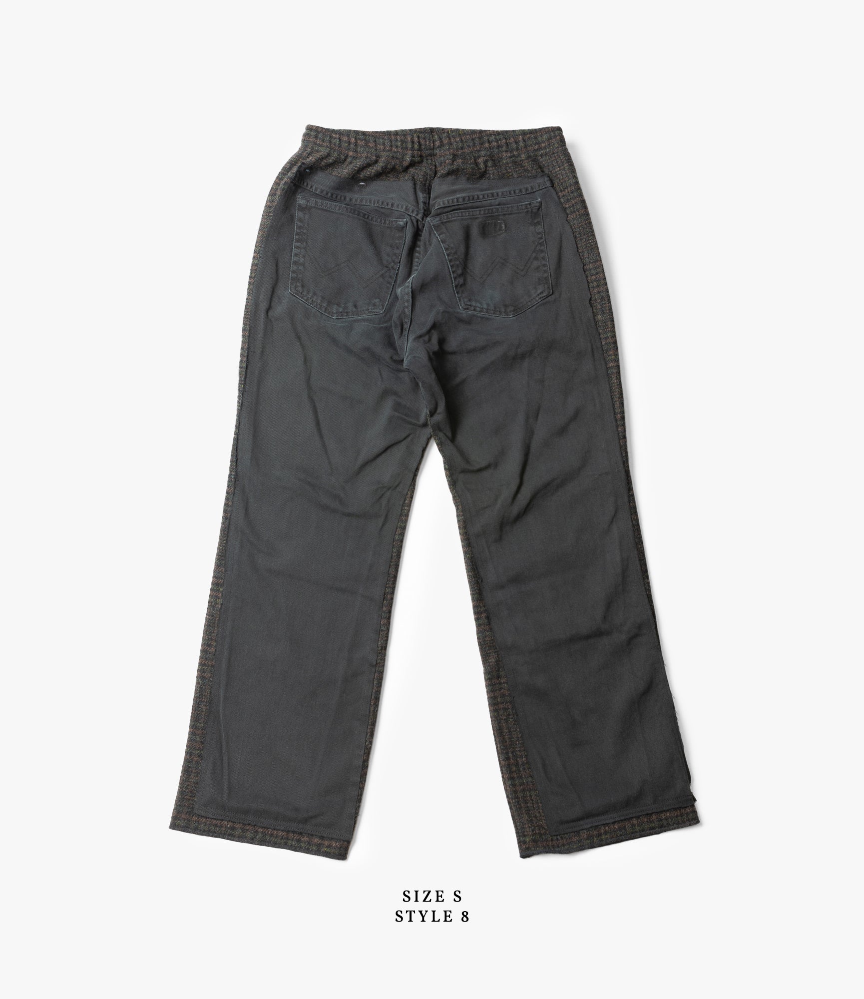 Covered Pant – Black Denim / Glen Plaid Wool