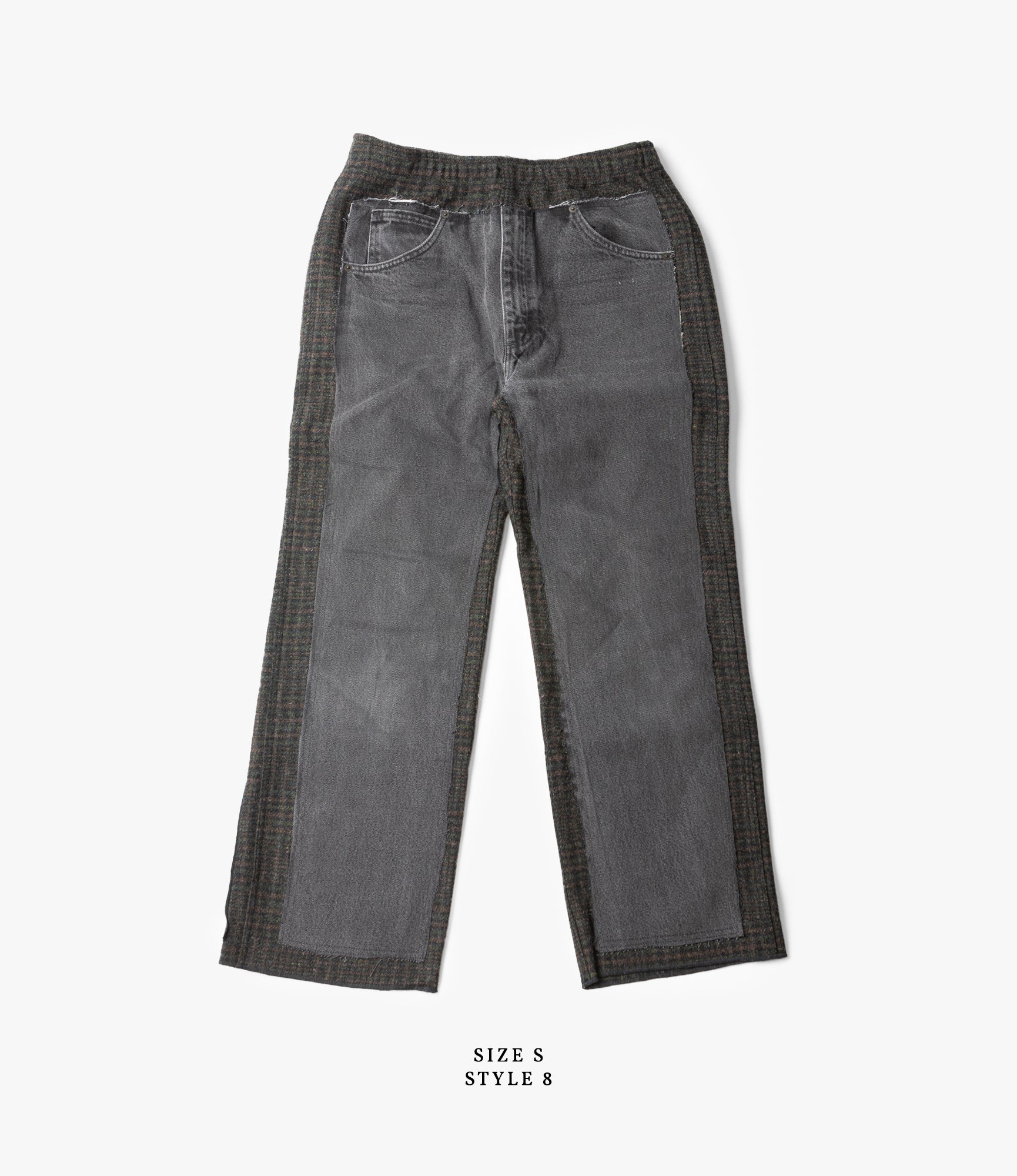 Covered Pant – Black Denim / Glen Plaid Wool