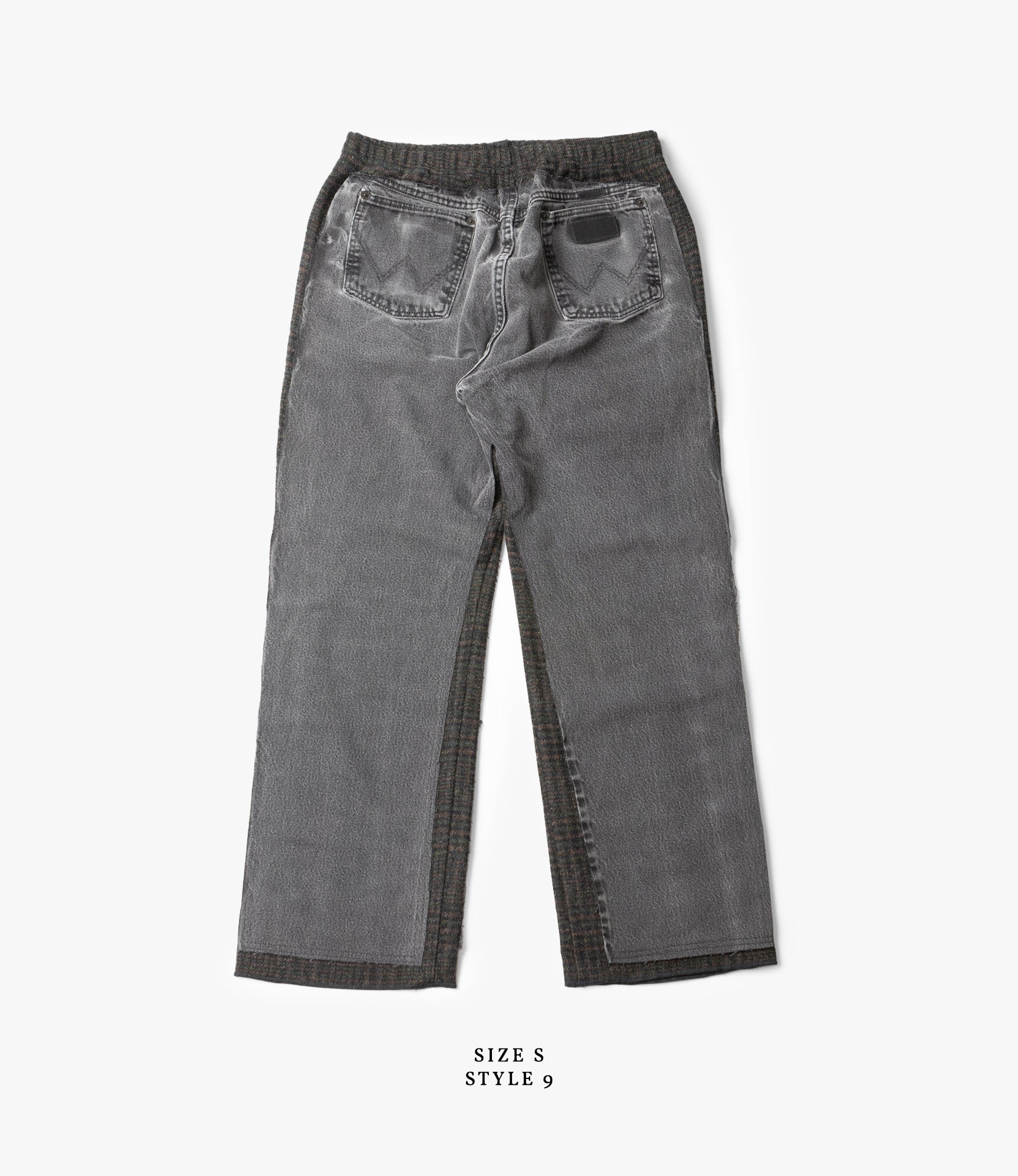 Covered Pant – Black Denim / Glen Plaid Wool