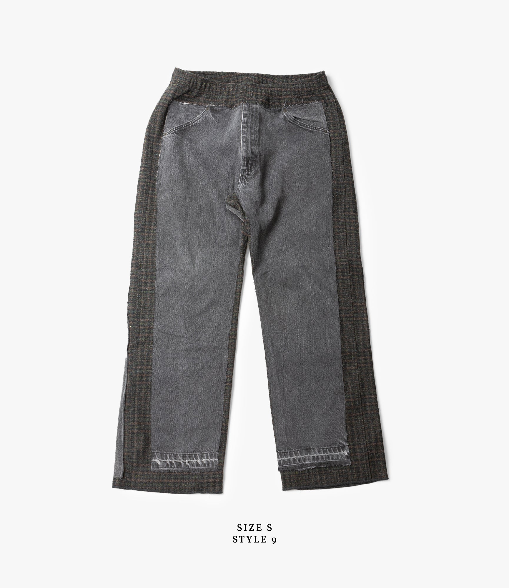 Covered Pant – Black Denim / Glen Plaid Wool