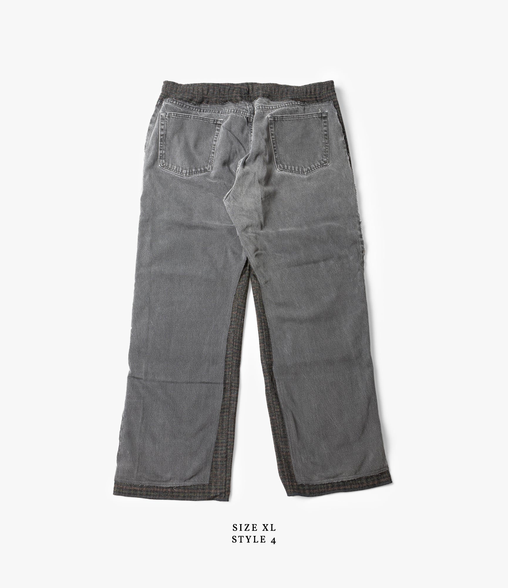 Covered Pant – Black Denim / Glen Plaid Wool