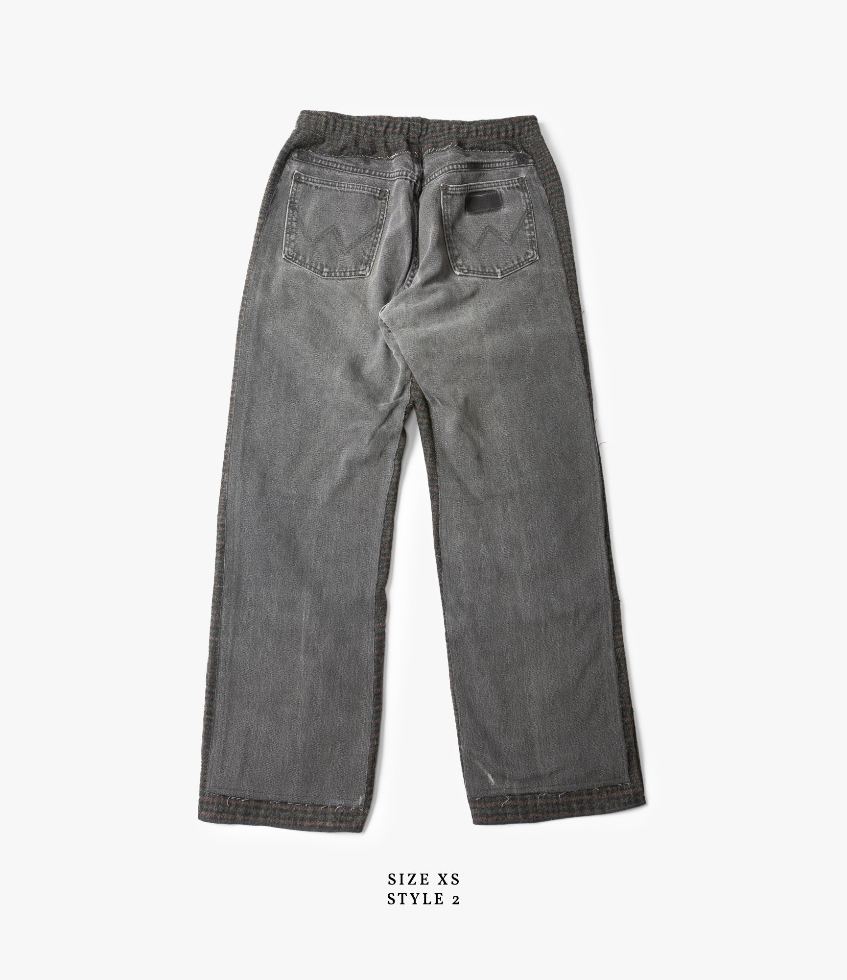 Covered Pant – Black Denim / Glen Plaid Wool