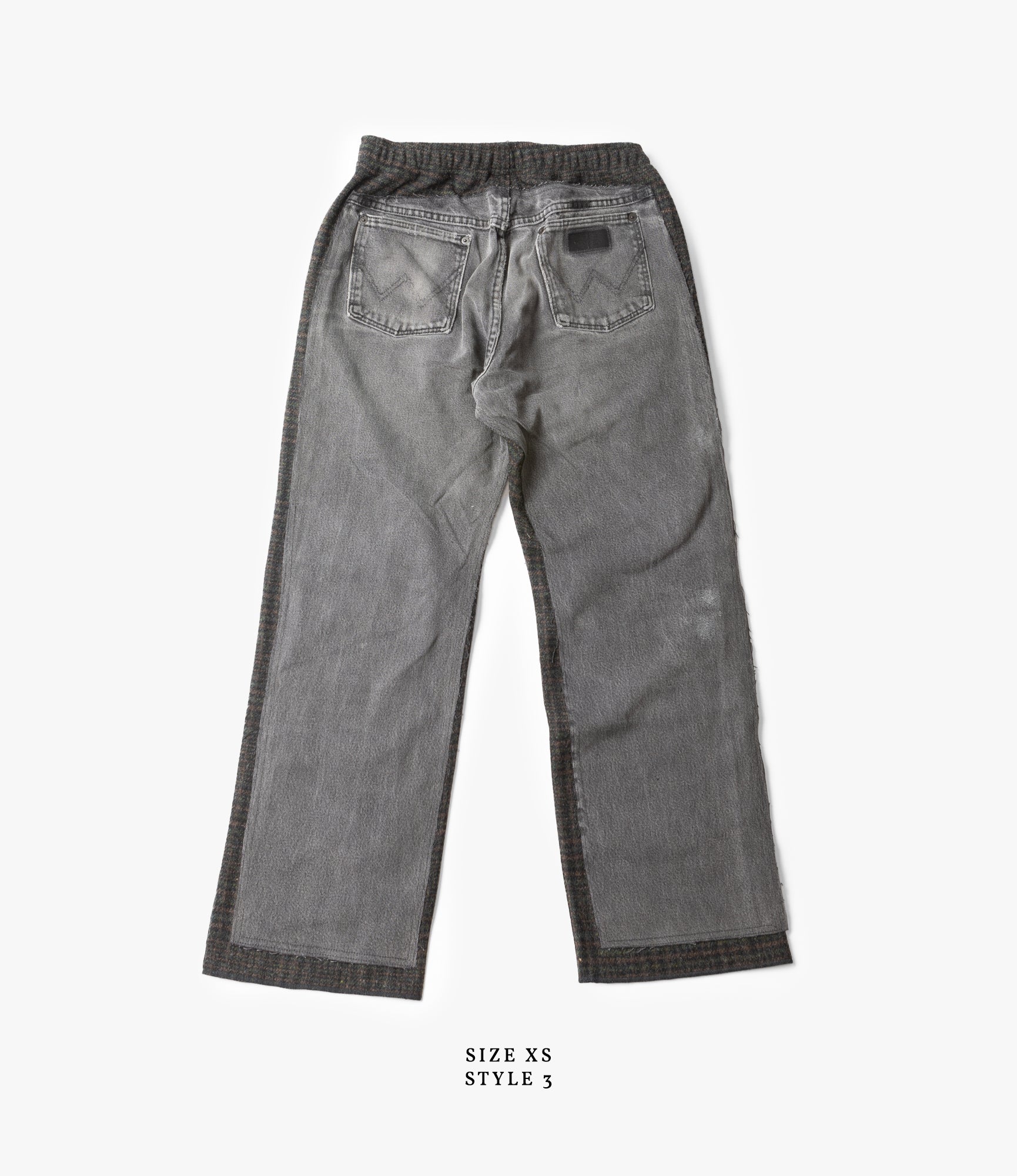 Covered Pant – Black Denim / Glen Plaid Wool