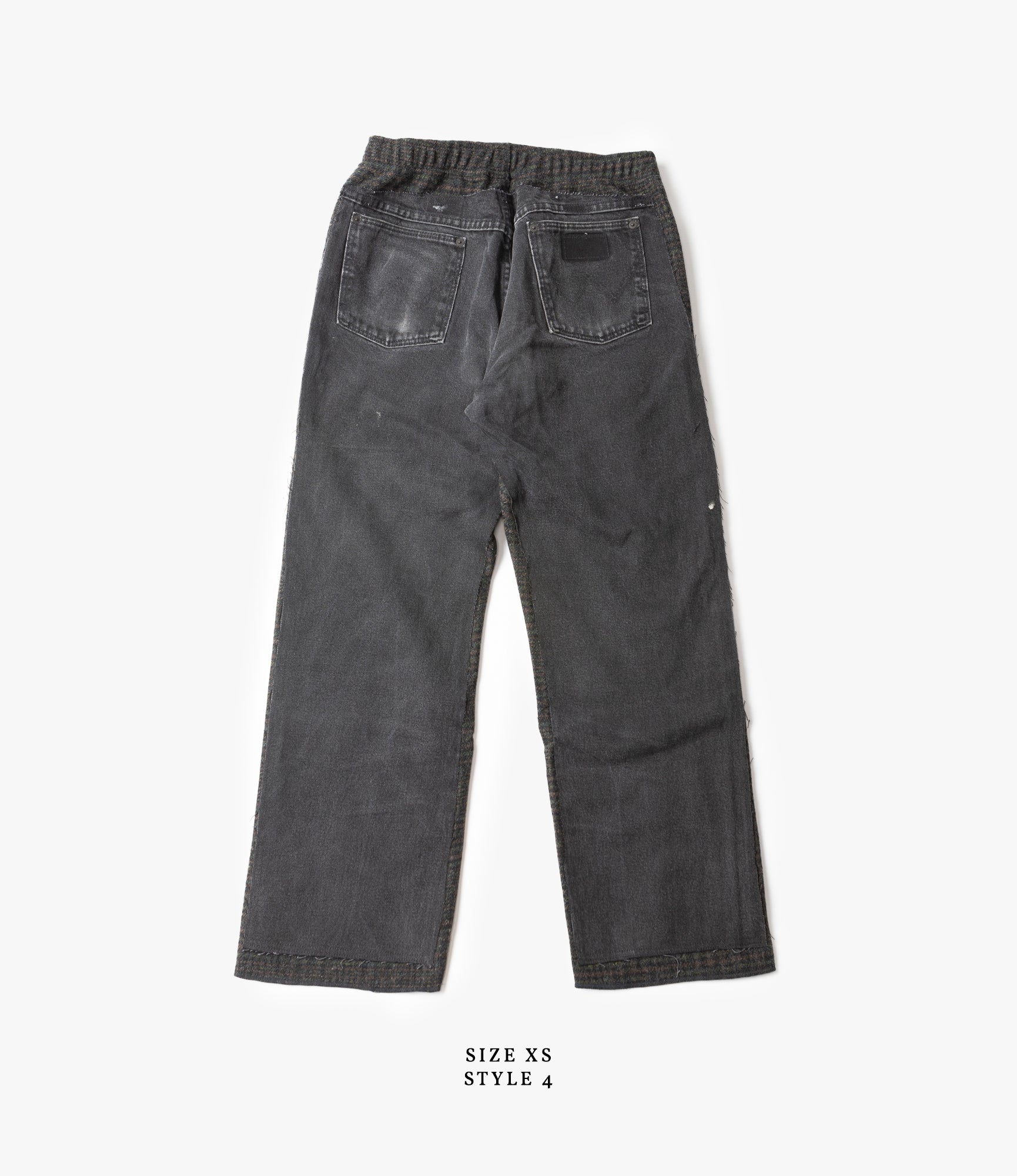 Covered Pant – Black Denim / Glen Plaid Wool