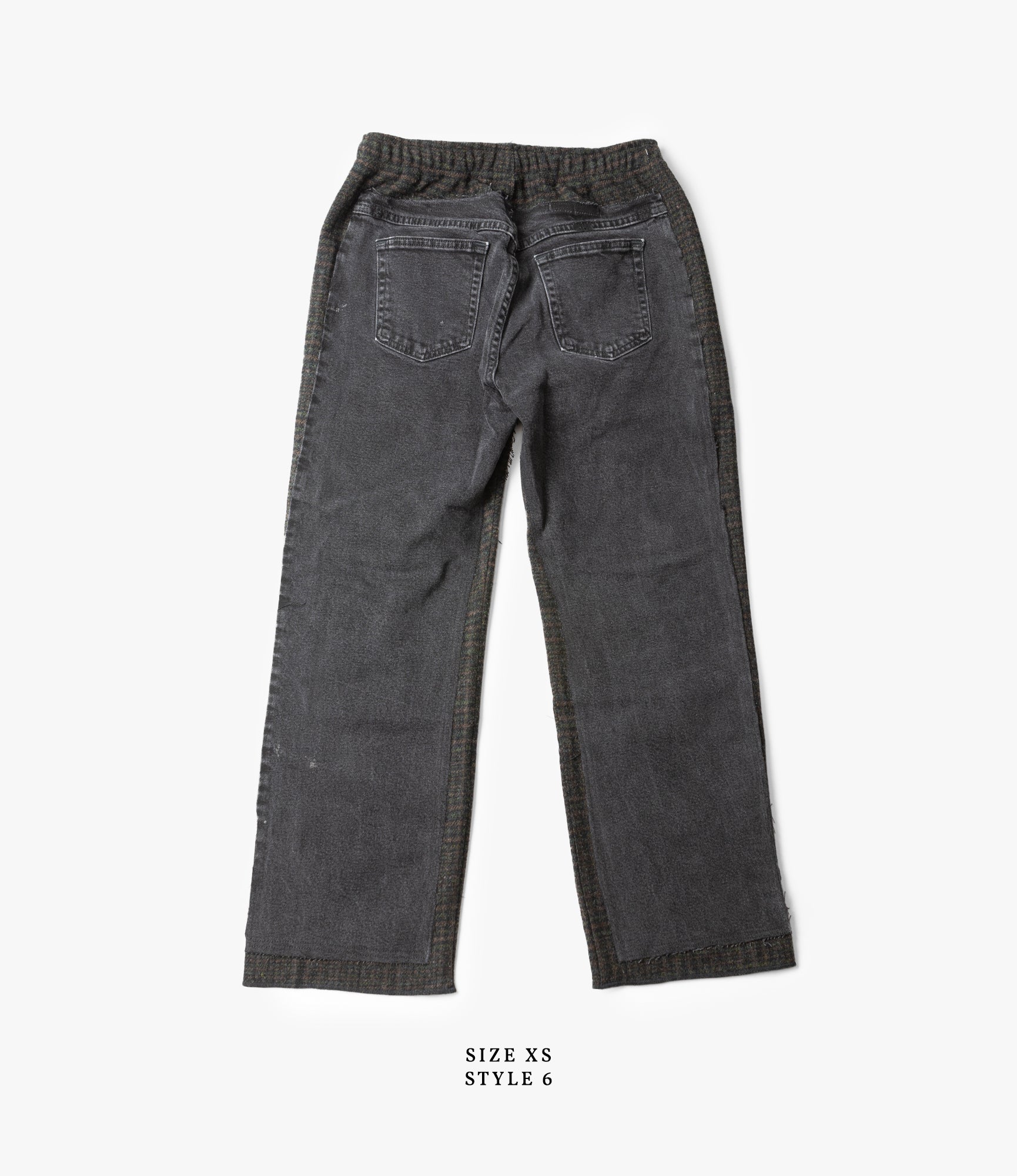 Covered Pant – Black Denim / Glen Plaid Wool