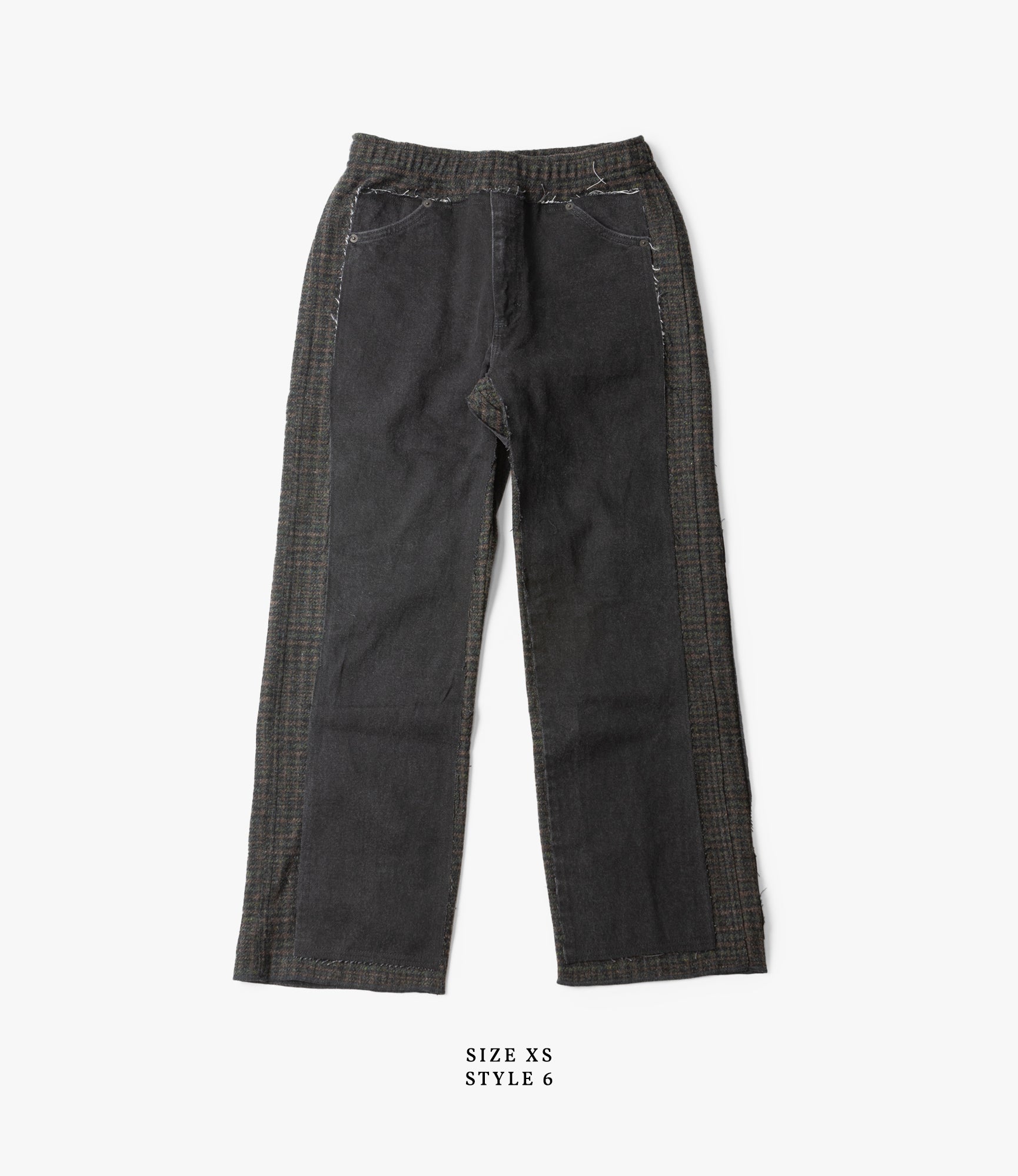 Covered Pant – Black Denim / Glen Plaid Wool