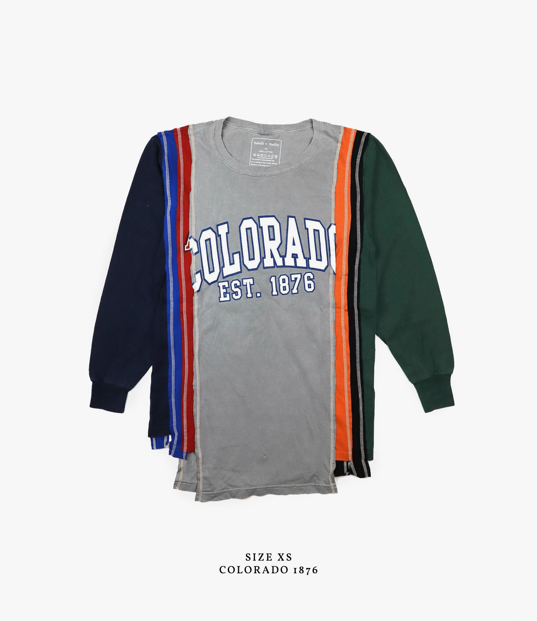 7 Cuts Long Sleeve College T-Shirt