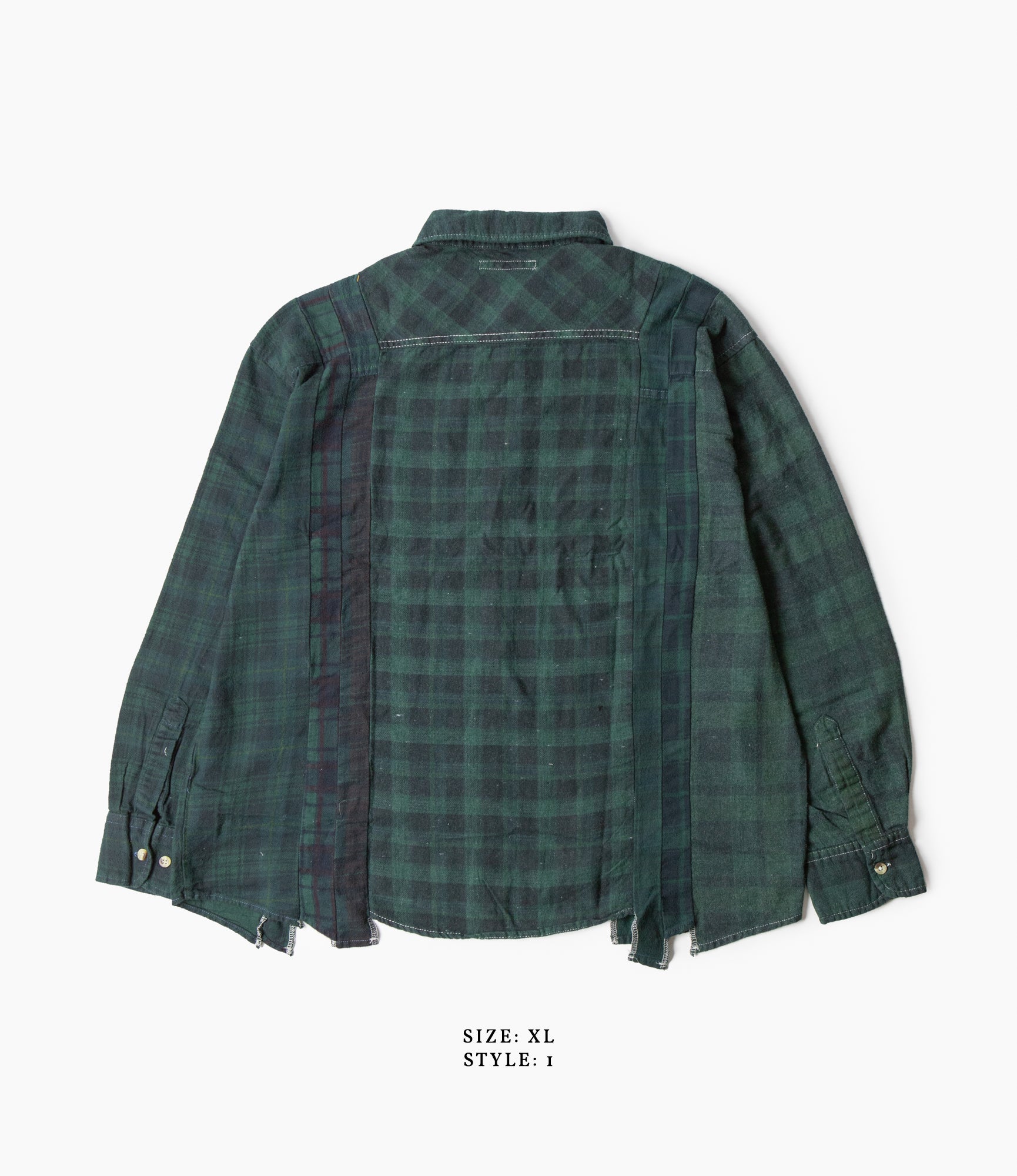 7 Cuts Shirt – Green Overdyed Flannel