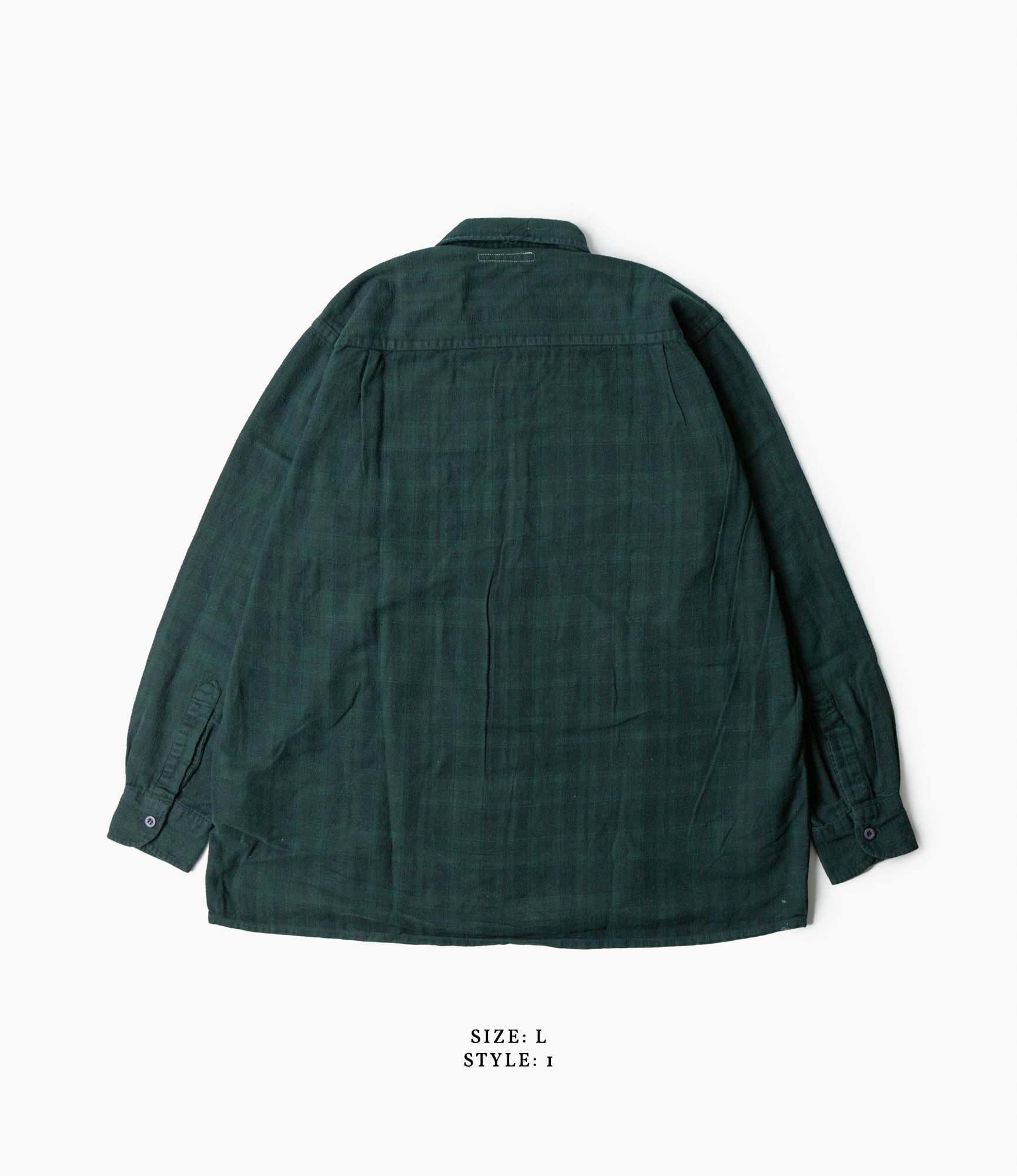 Ribbon Shirt – Green Overdyed Flannel