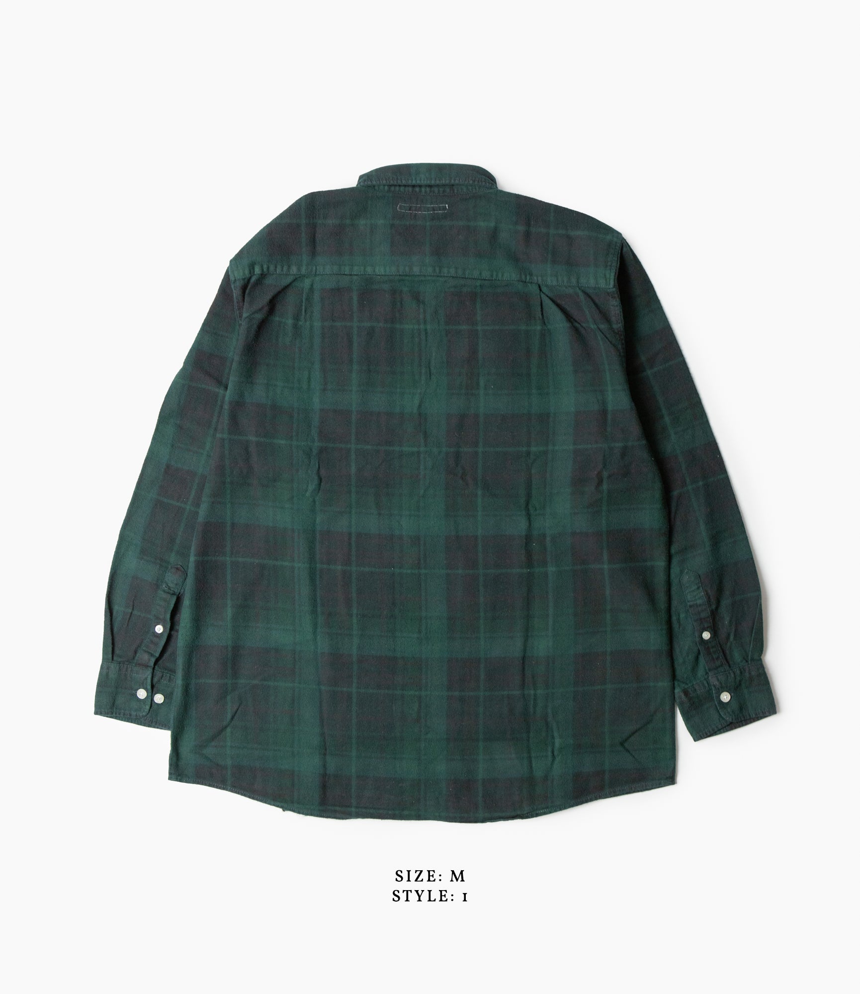Ribbon Shirt – Green Overdyed Flannel