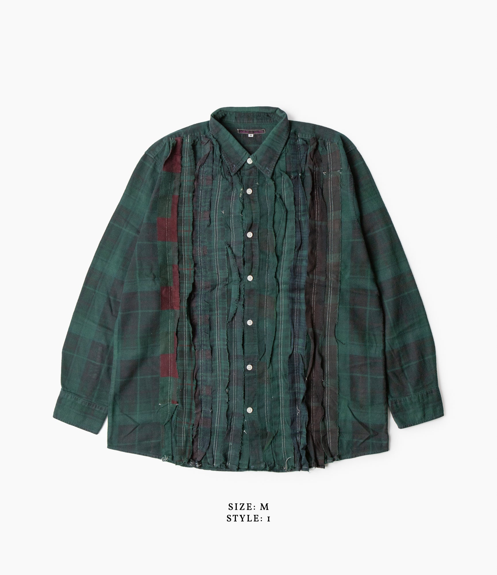 Ribbon Shirt – Green Overdyed Flannel